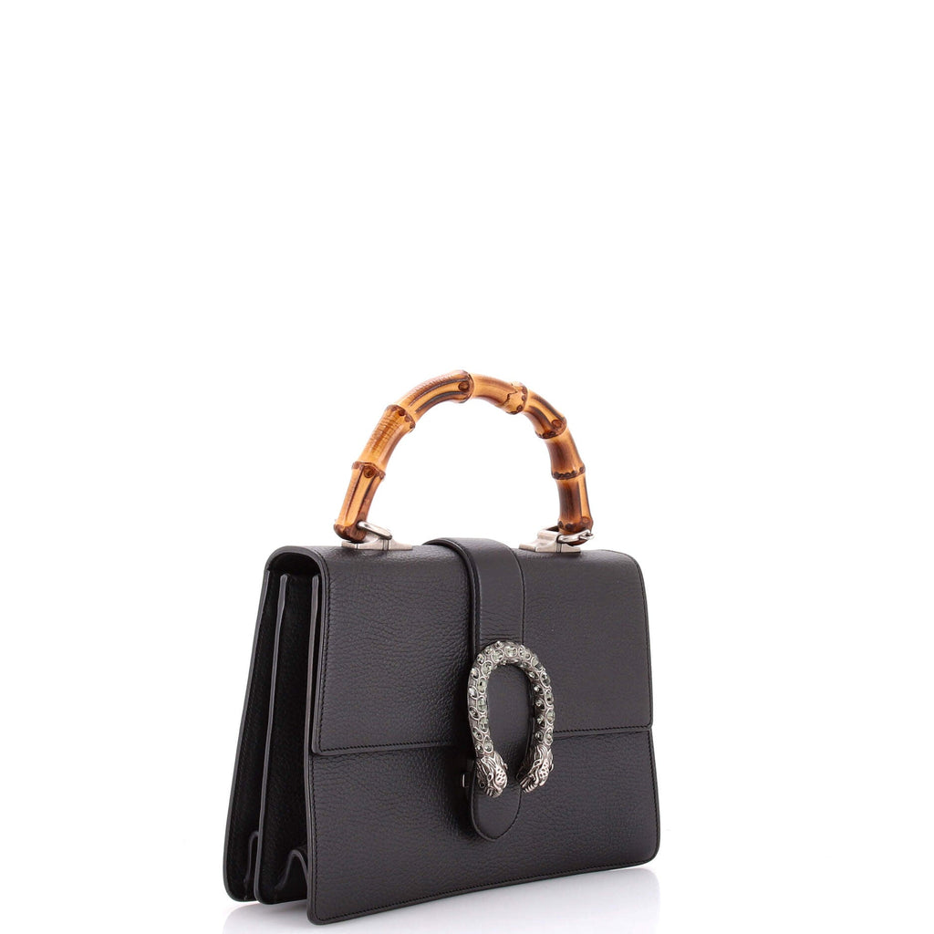 Dionysus Bamboo Top Handle Bag Leather Medium
