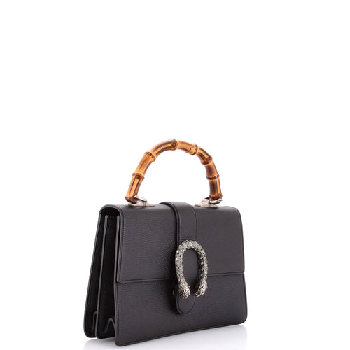 Dionysus Bamboo Top Handle Bag Leather Medium