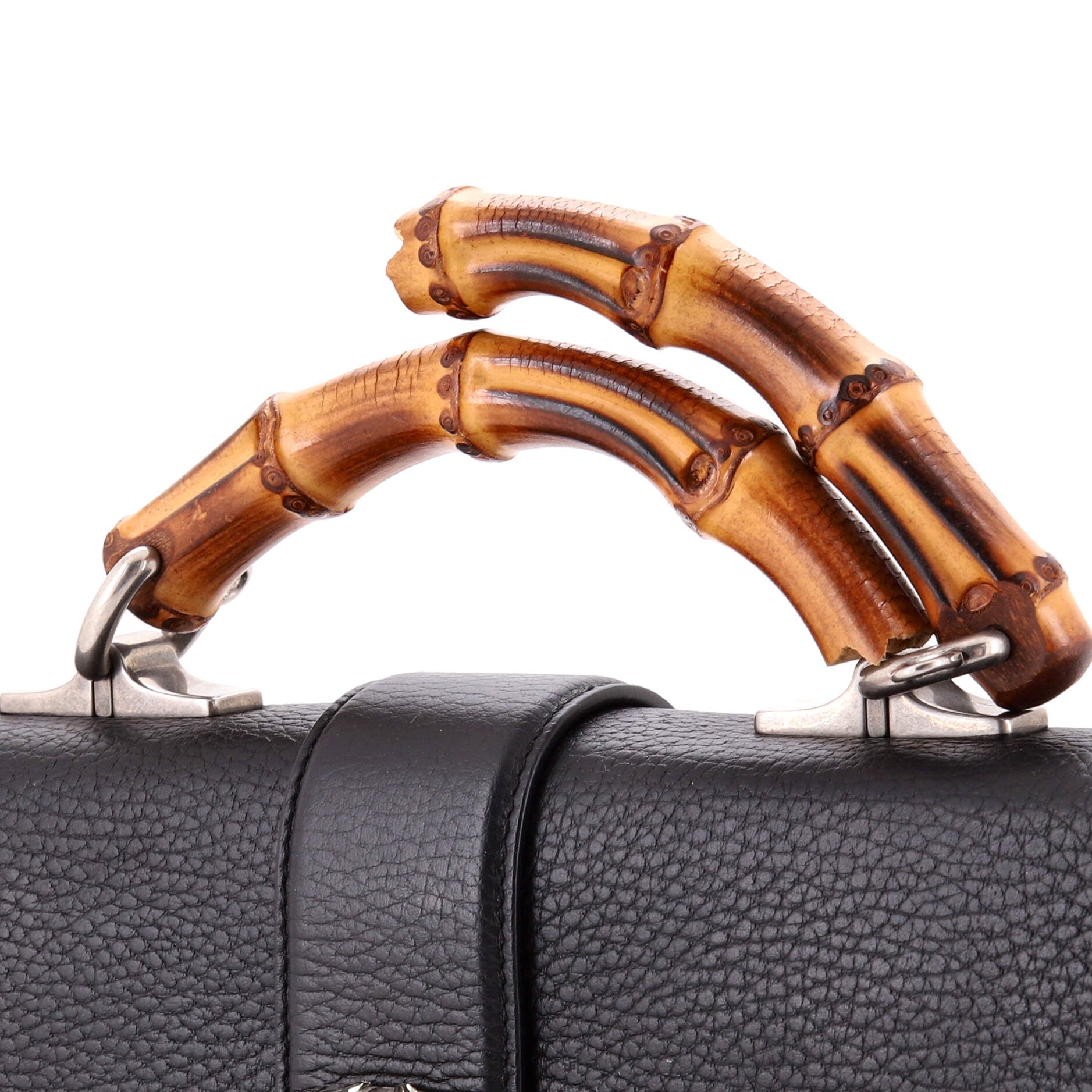 Dionysus Bamboo Top Handle Bag Leather Medium