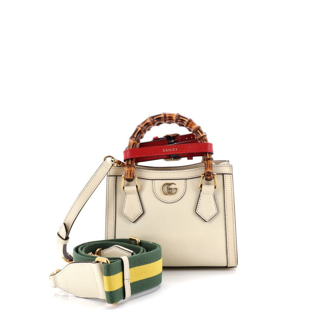 Diana NM Bamboo Handle Tote Leather Mini