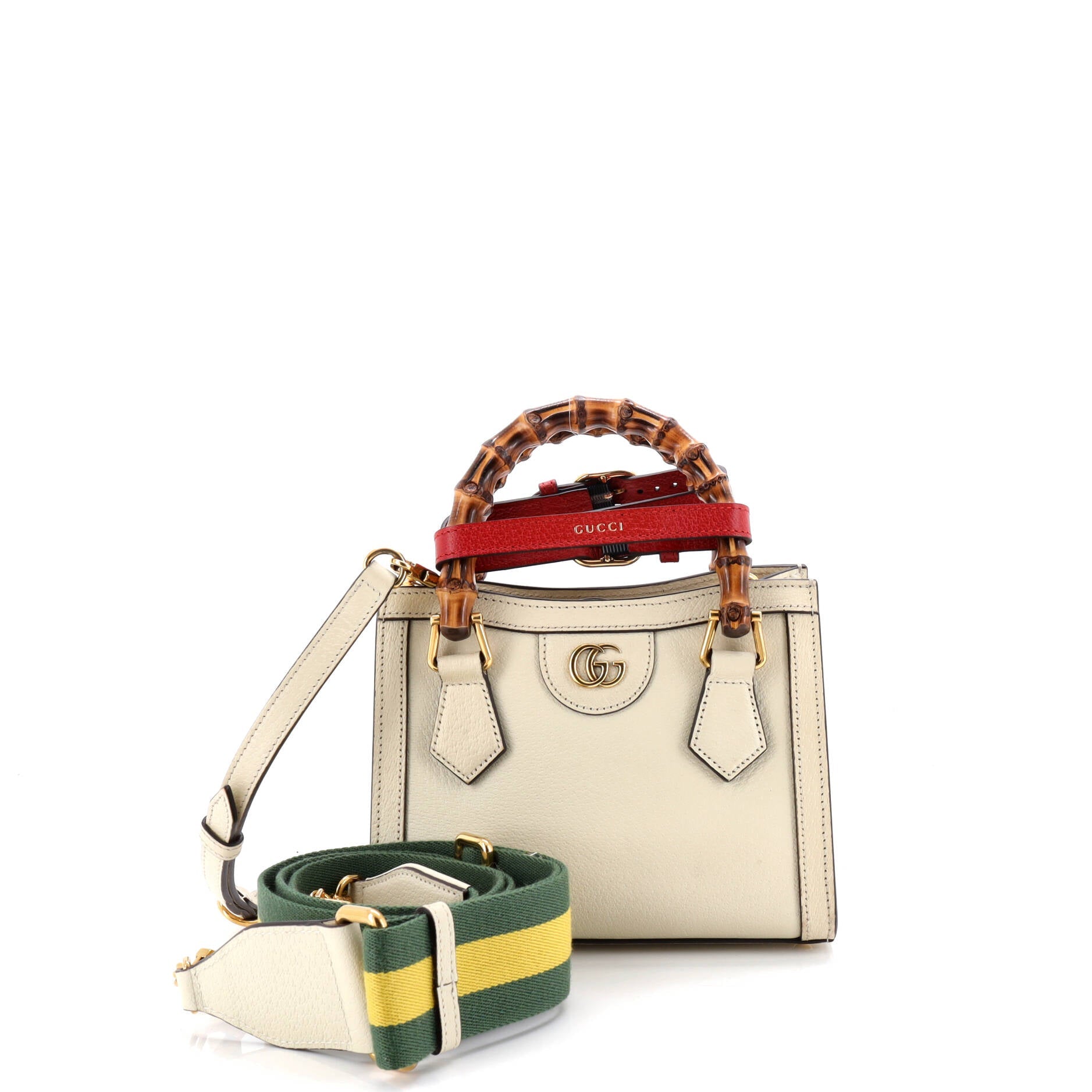 Diana NM Bamboo Handle Tote Leather Mini