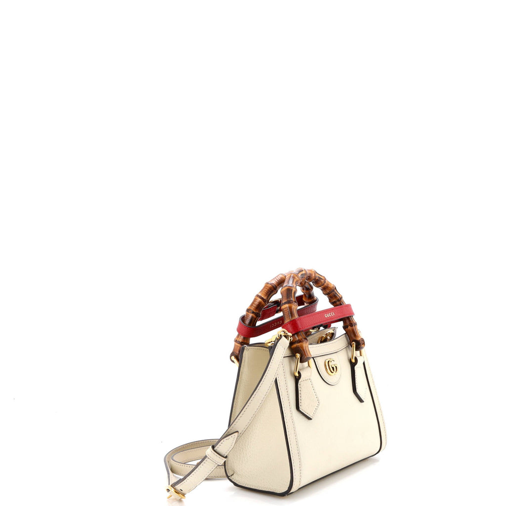 Diana NM Bamboo Handle Tote Leather Mini