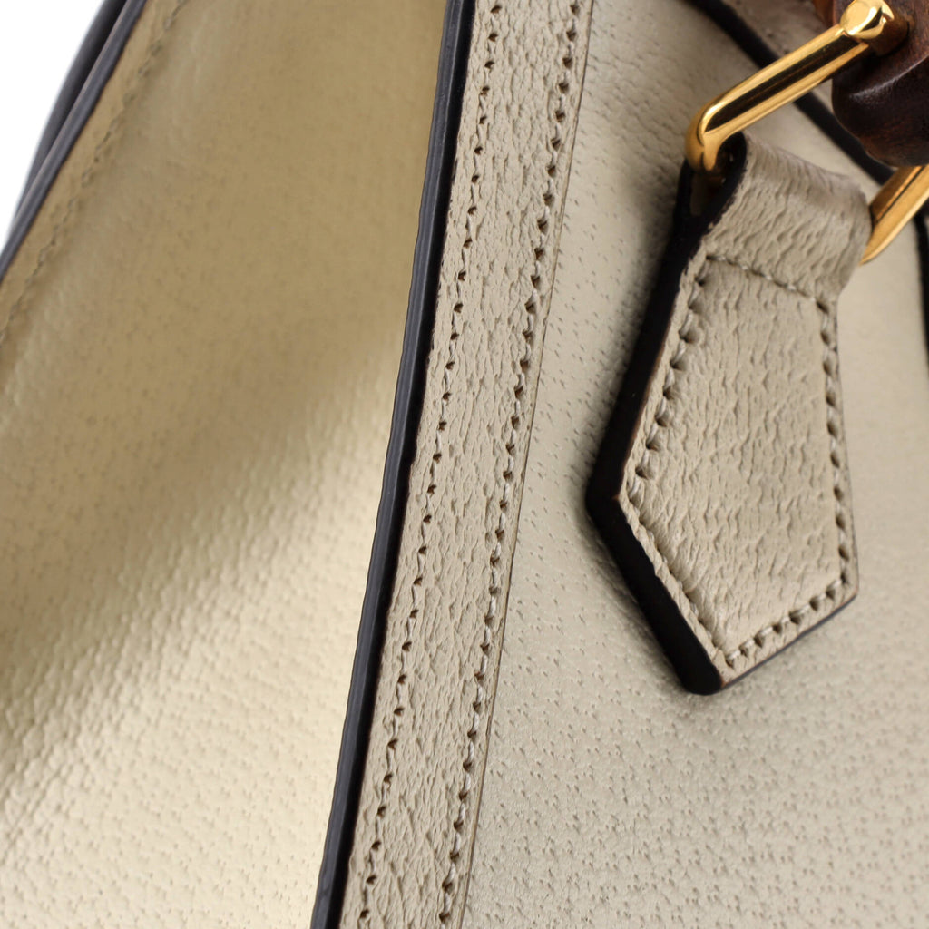 Diana NM Bamboo Handle Tote Leather Mini