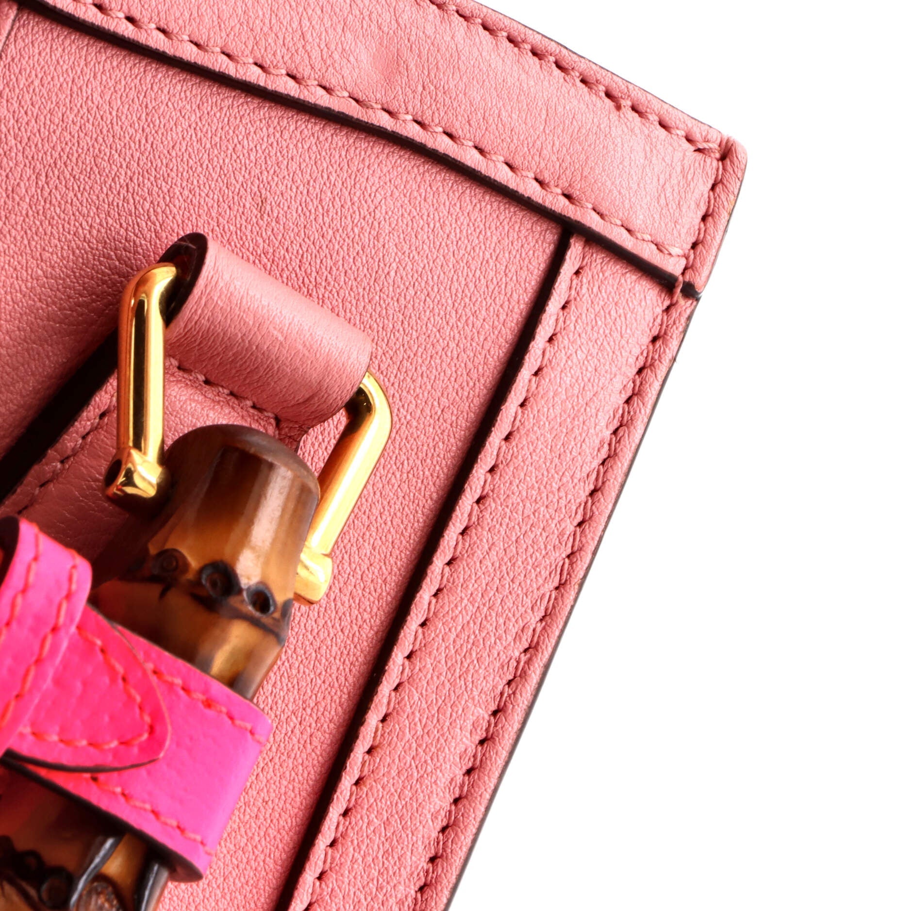 Diana NM Bamboo Handle Tote Leather Mini