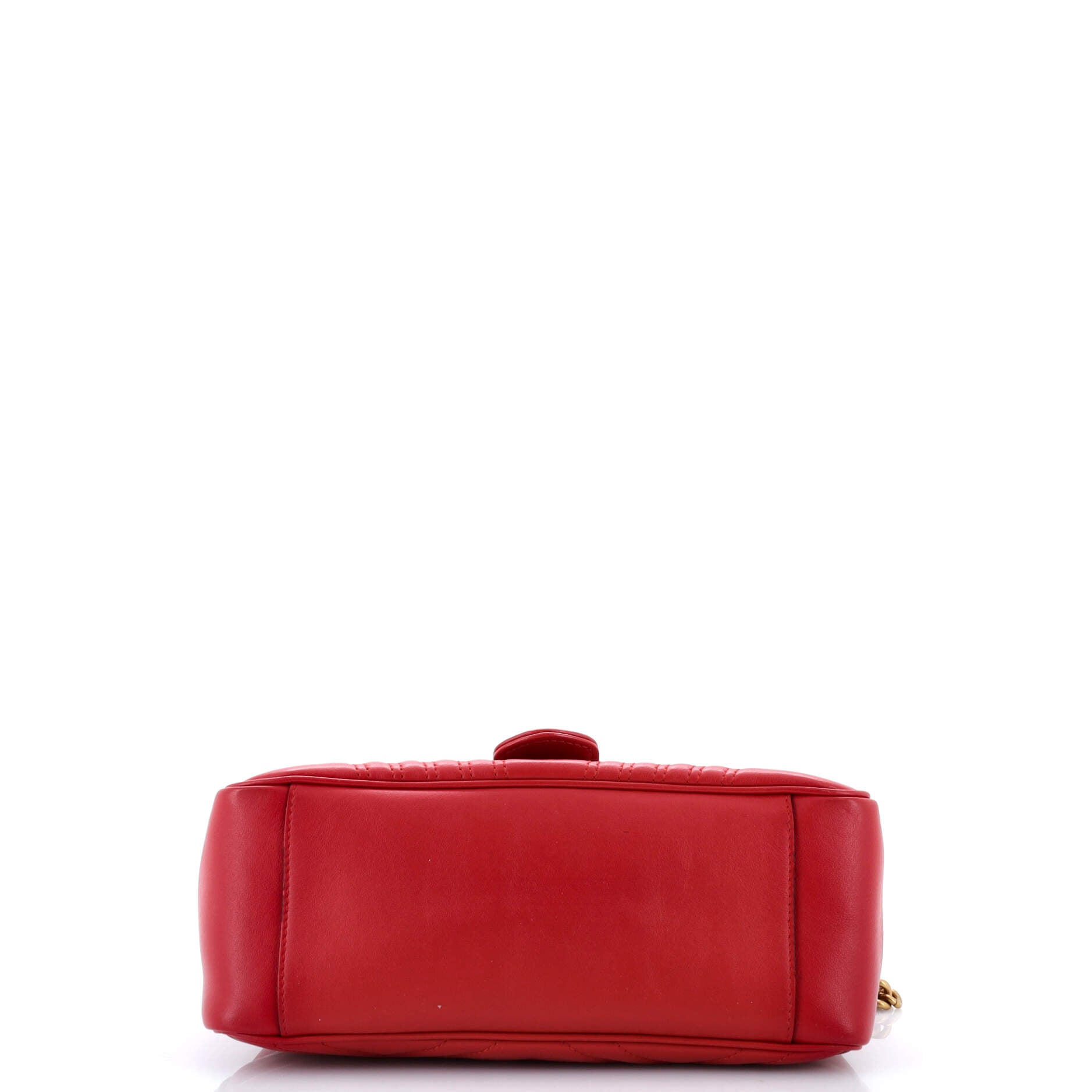 GG Marmont Top Handle Flap Bag Matelasse Leather Small