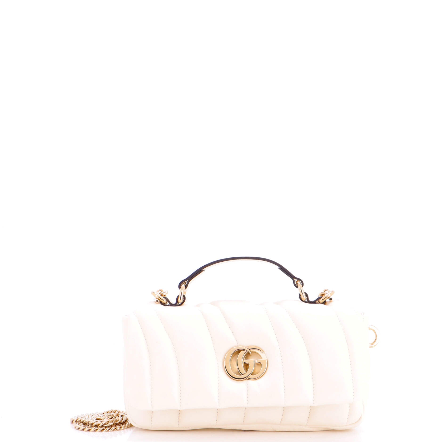 GG Milano Top Handle Bag Quilted Leather Mini