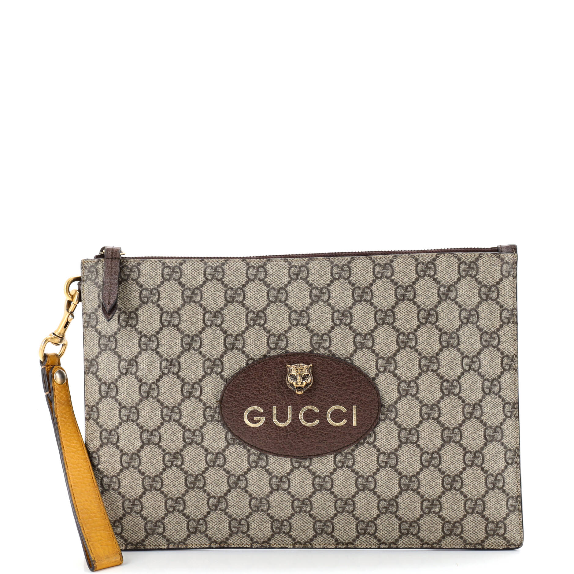 Neo Vintage Wristlet Pouch GG Coated Canvas