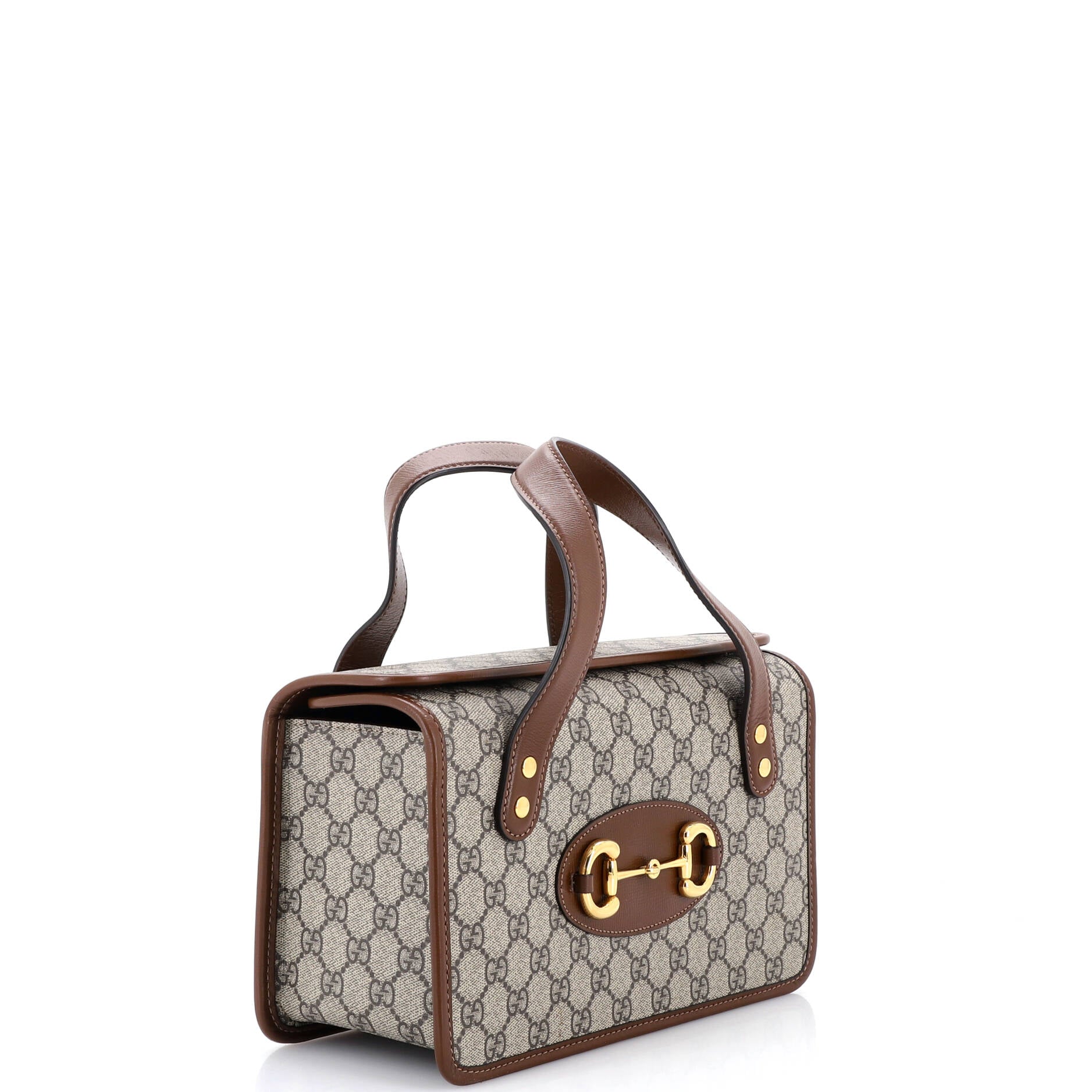 Horsebit 1955 Boston Bag GG Coated Canvas Small