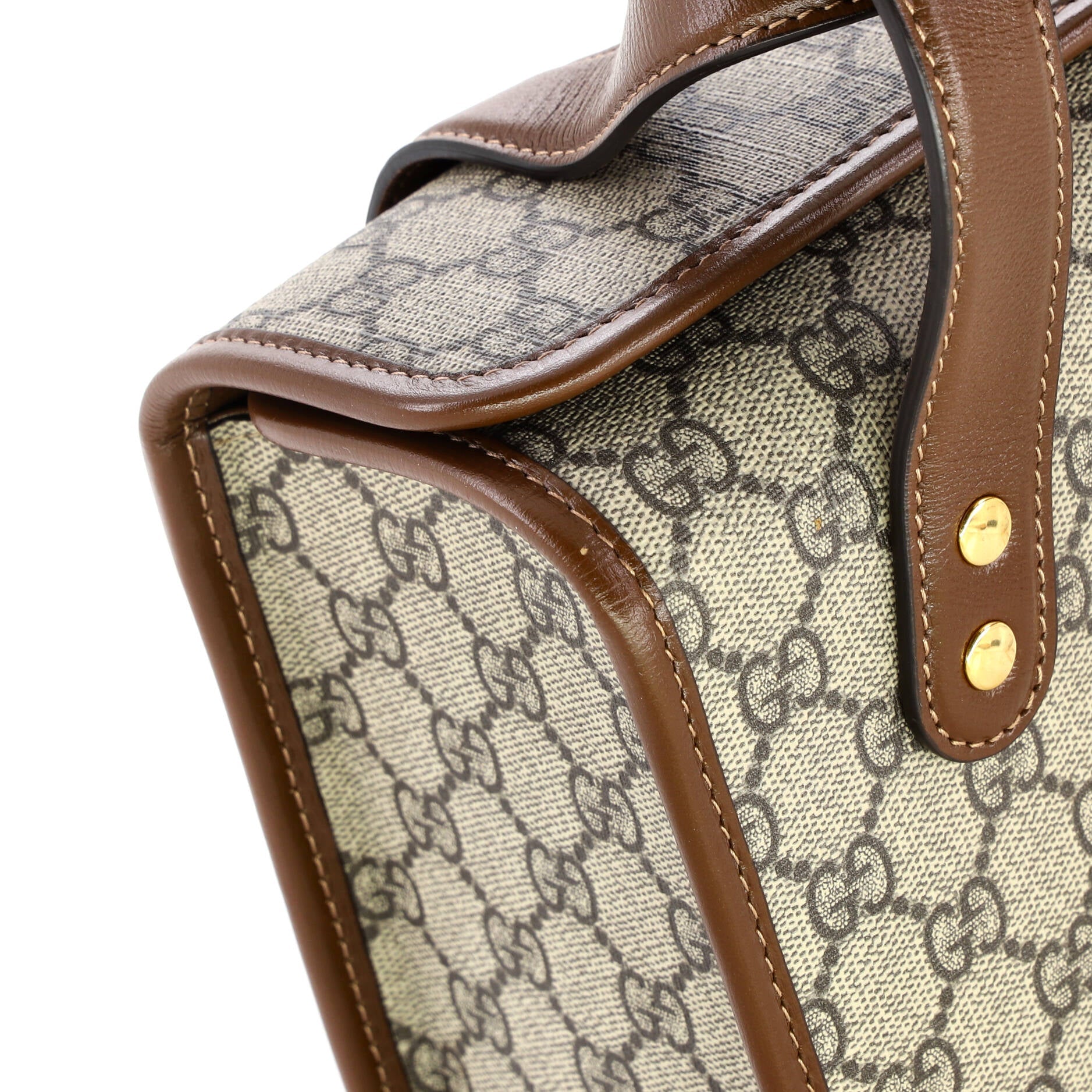 Horsebit 1955 Boston Bag GG Coated Canvas Small