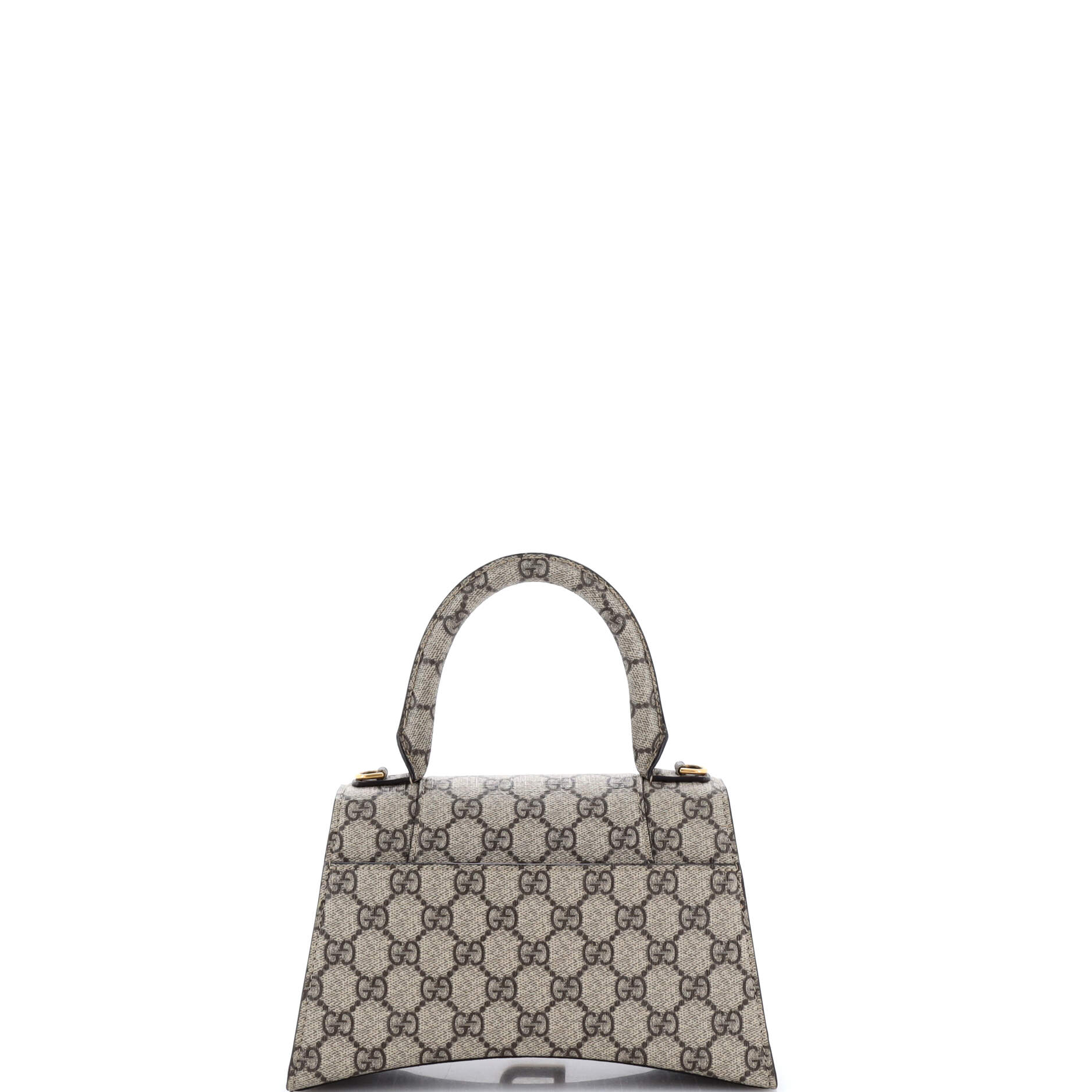 x Balenciaga The Hacker Project Hourglass Top Handle Bag GG Coated Canvas Small