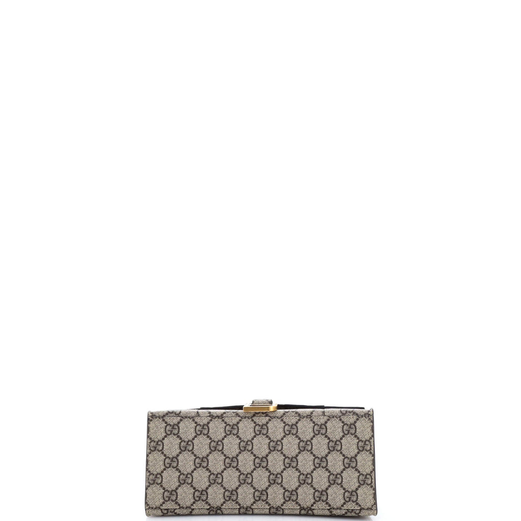 x Balenciaga The Hacker Project Hourglass Top Handle Bag GG Coated Canvas Small