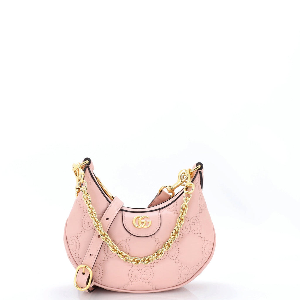 Half Moon Hobo GG Matelasse Leather Mini
