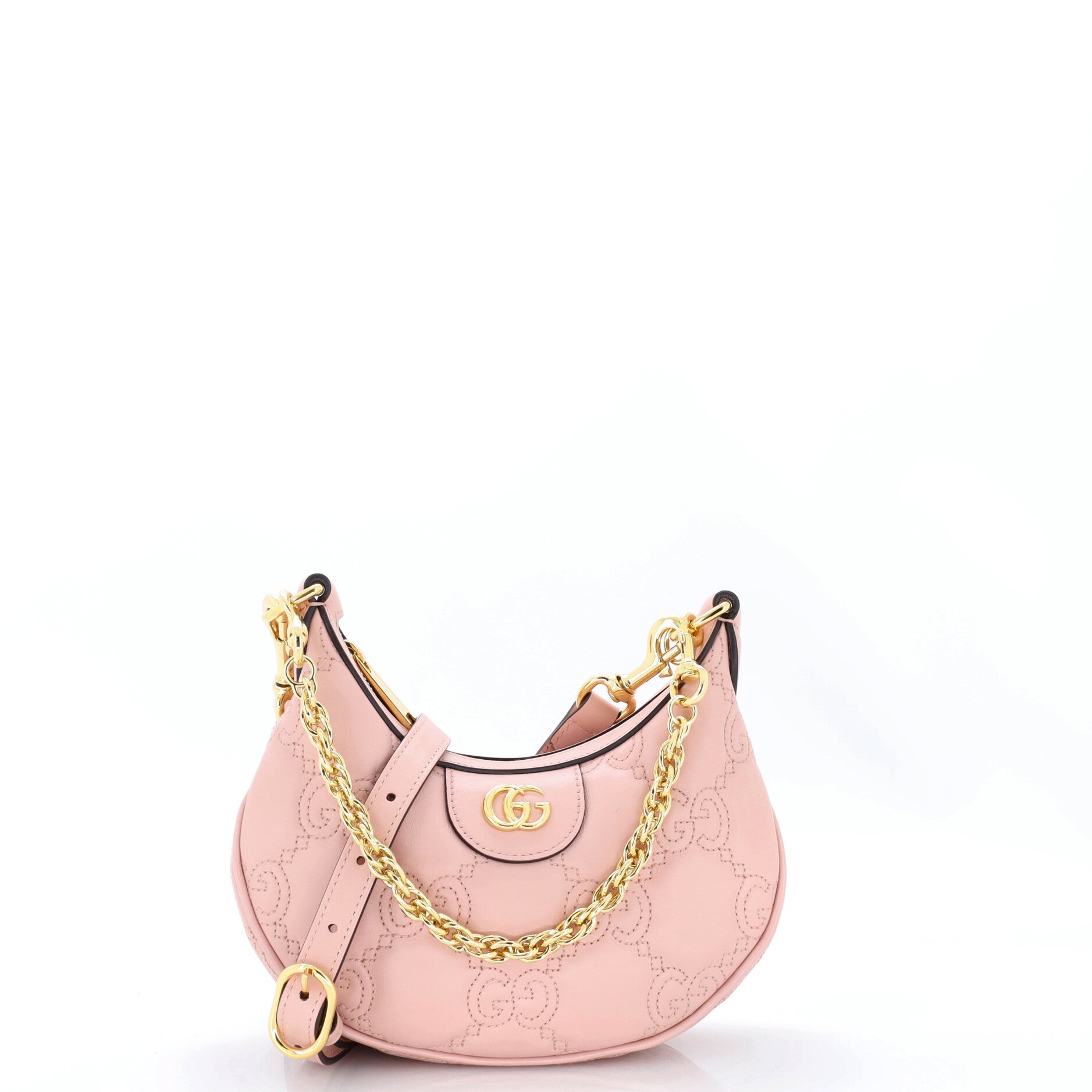 Half Moon Hobo GG Matelasse Leather Mini