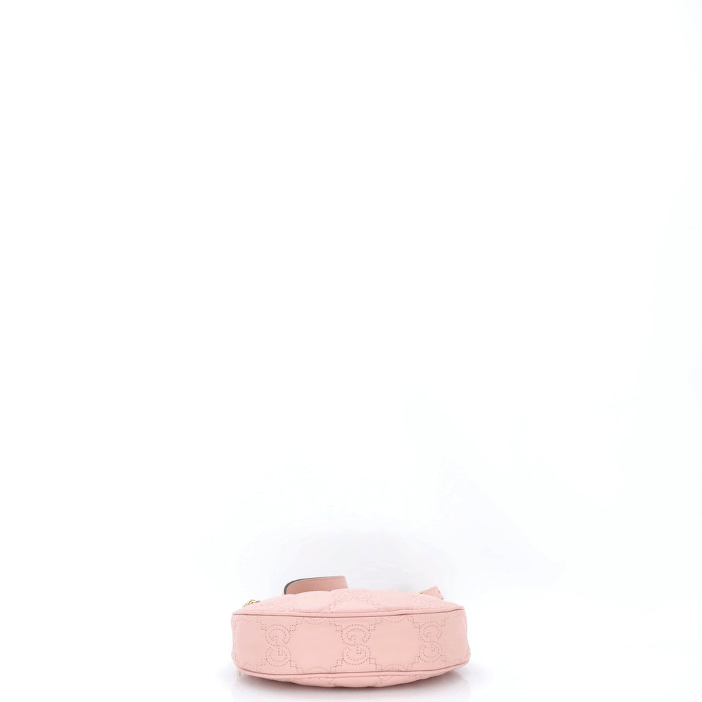 Half Moon Hobo GG Matelasse Leather Mini