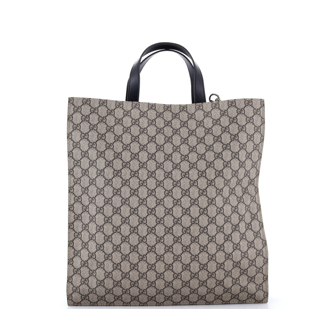 Convertible Soft Open Tote GG Coated Canvas Tall