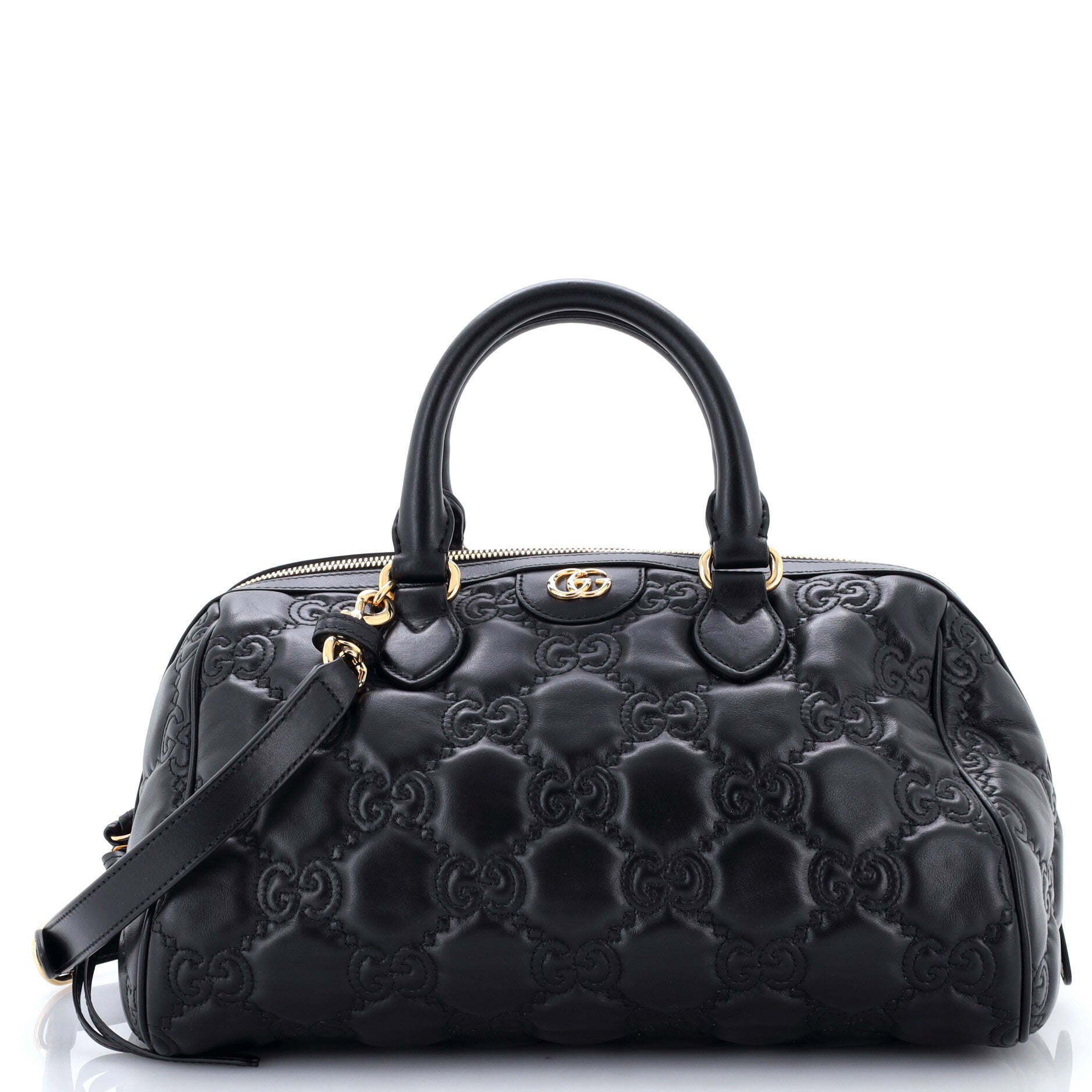 Ophidia Convertible Boston Top Handle Bag GG Matelasse Leather Medium