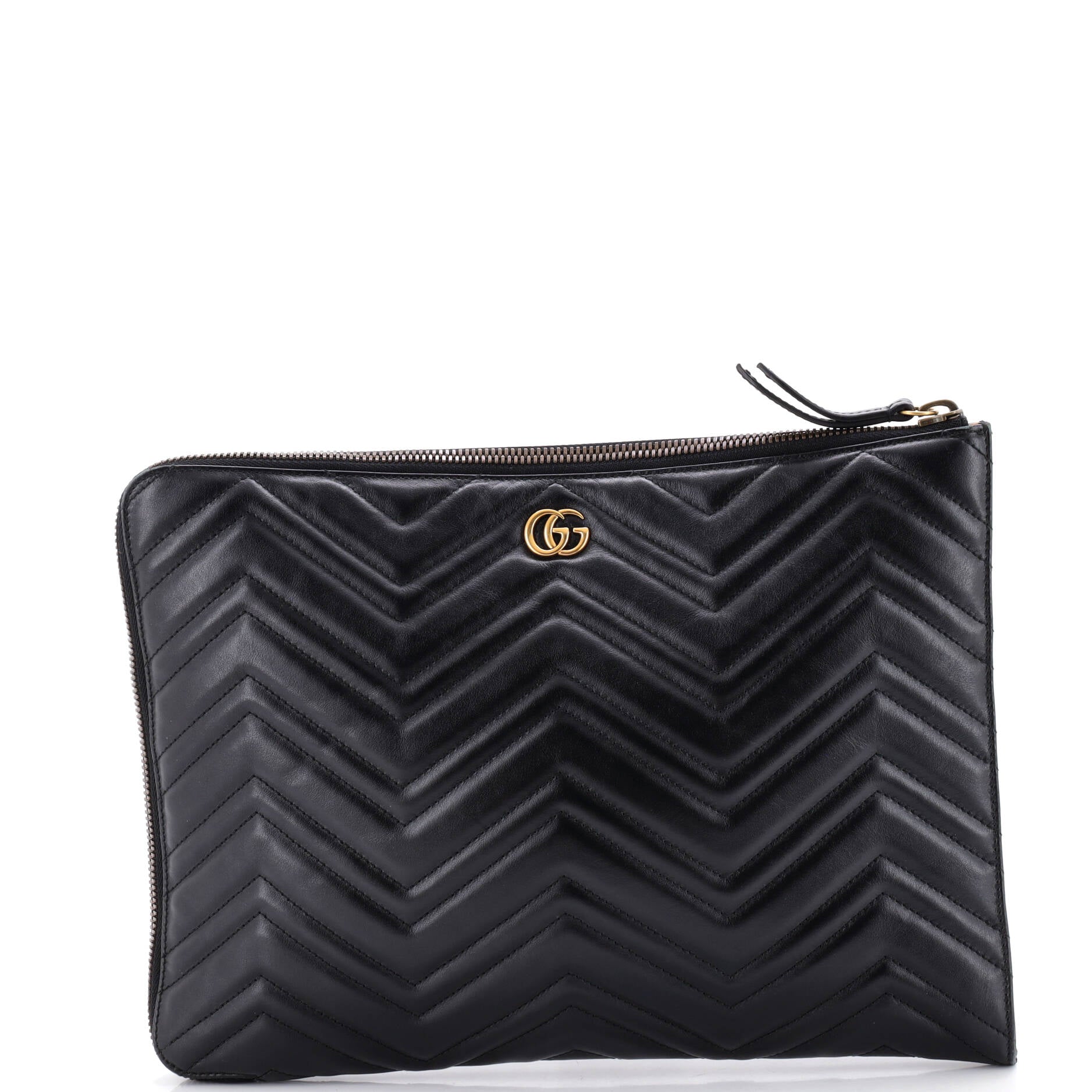 GG Marmont Portfolio Clutch Matelasse Leather