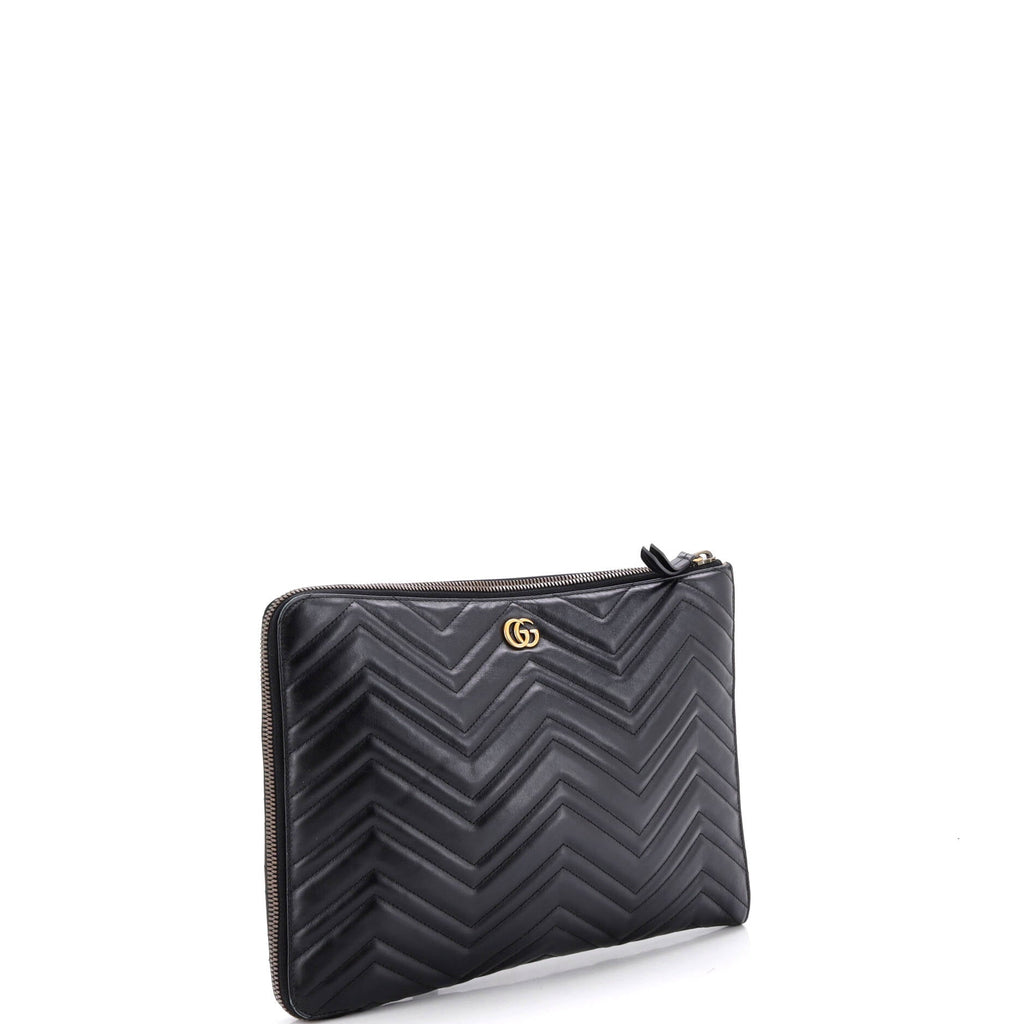 GG Marmont Portfolio Clutch Matelasse Leather