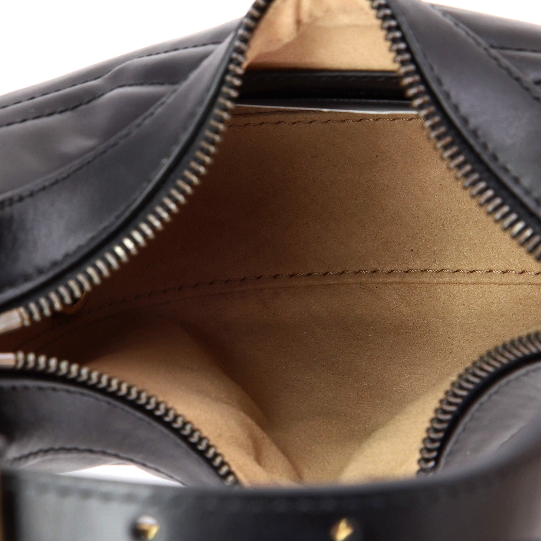 GG Marmont Half Moon Hobo Matelasse Leather Mini
