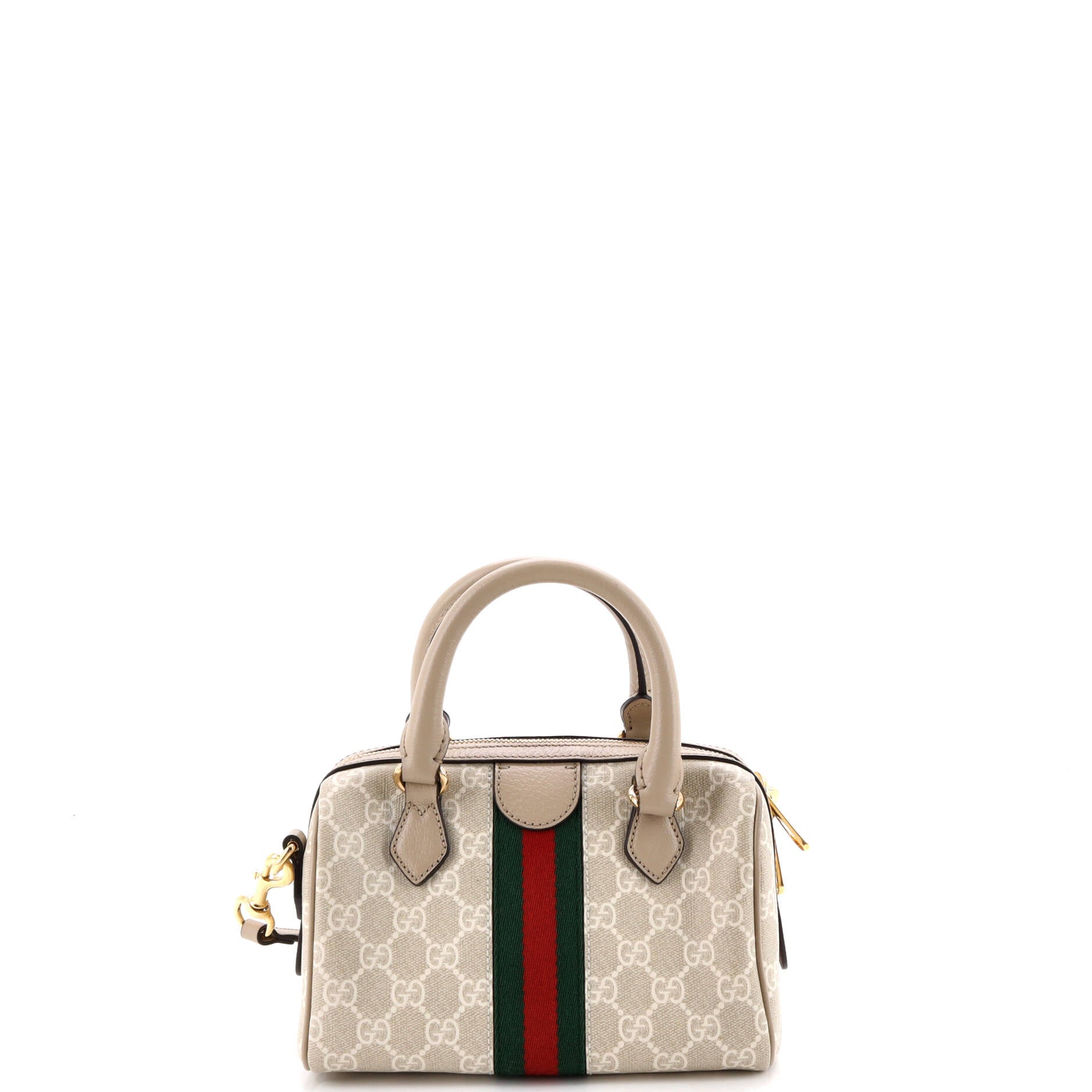 Ophidia Convertible Boston Bag GG Coated Canvas Mini