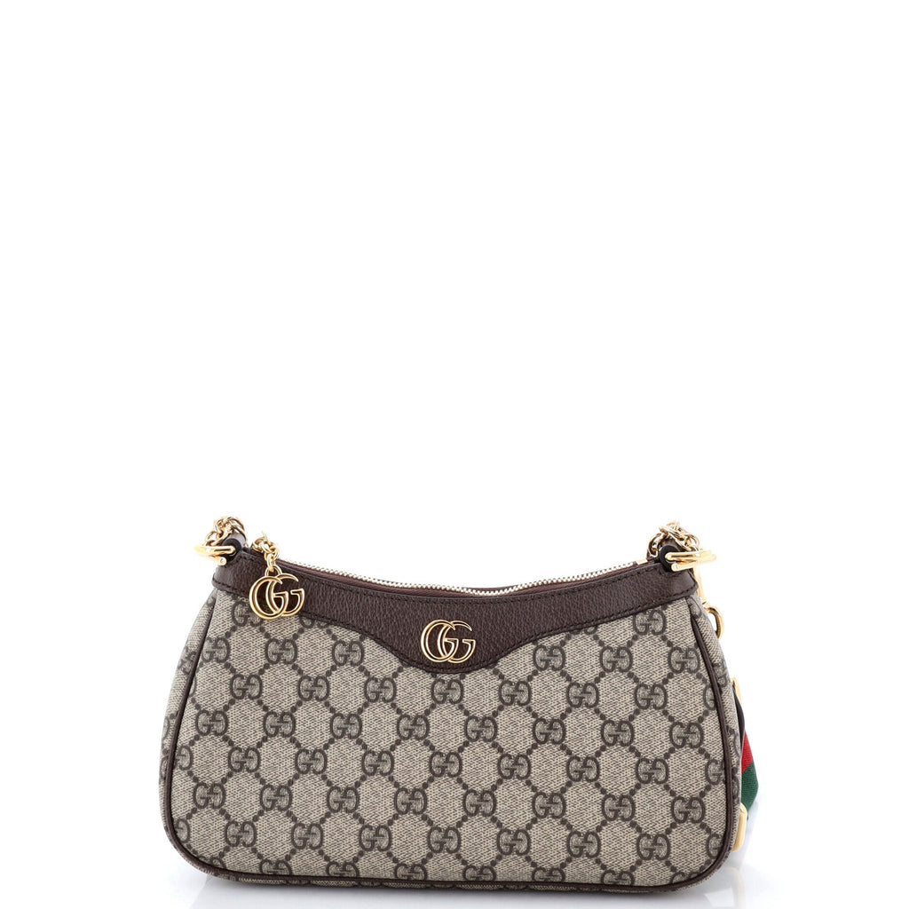 Ophidia Charm Shoulder Bag GG Coated Canvas Small