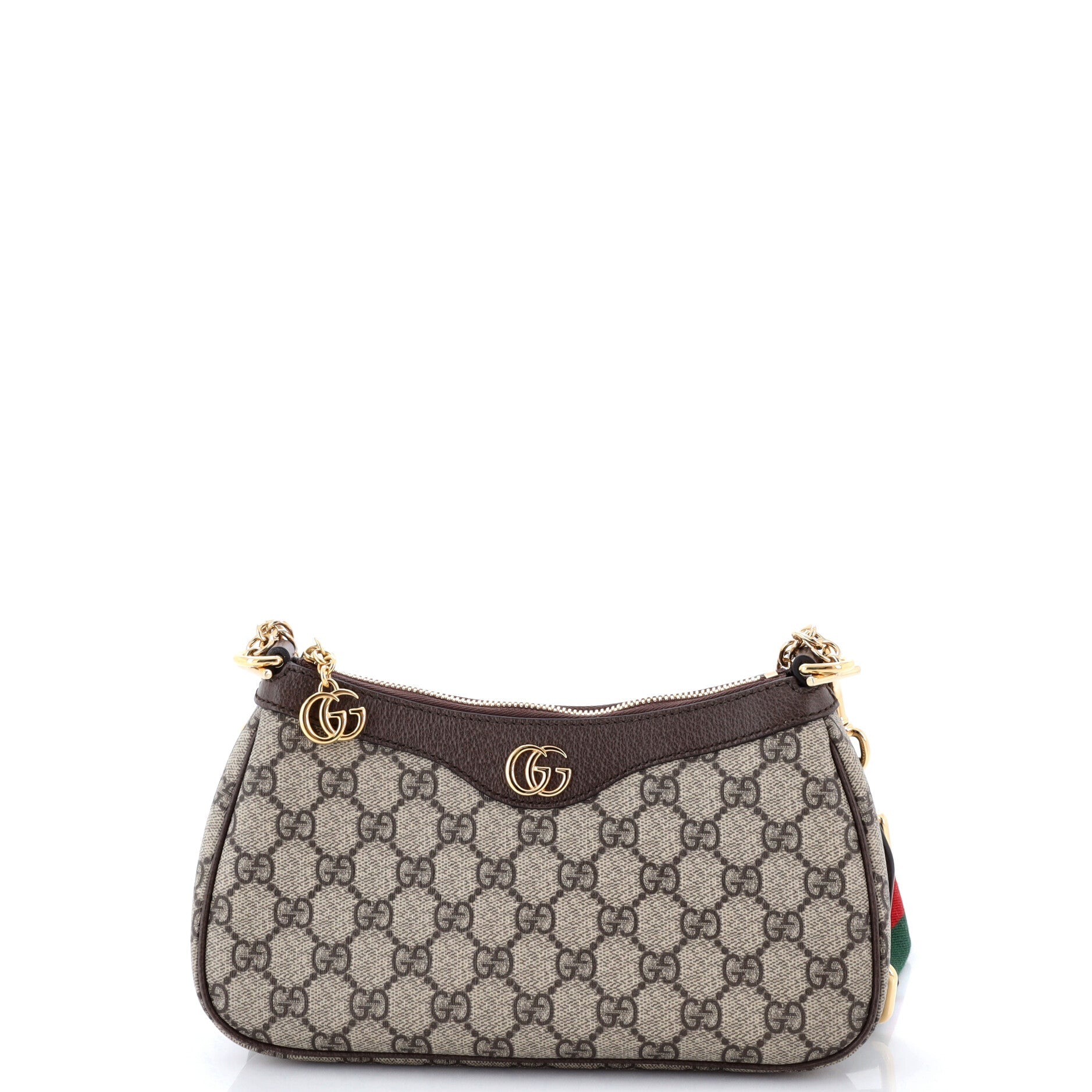 Ophidia Charm Shoulder Bag GG Coated Canvas Small