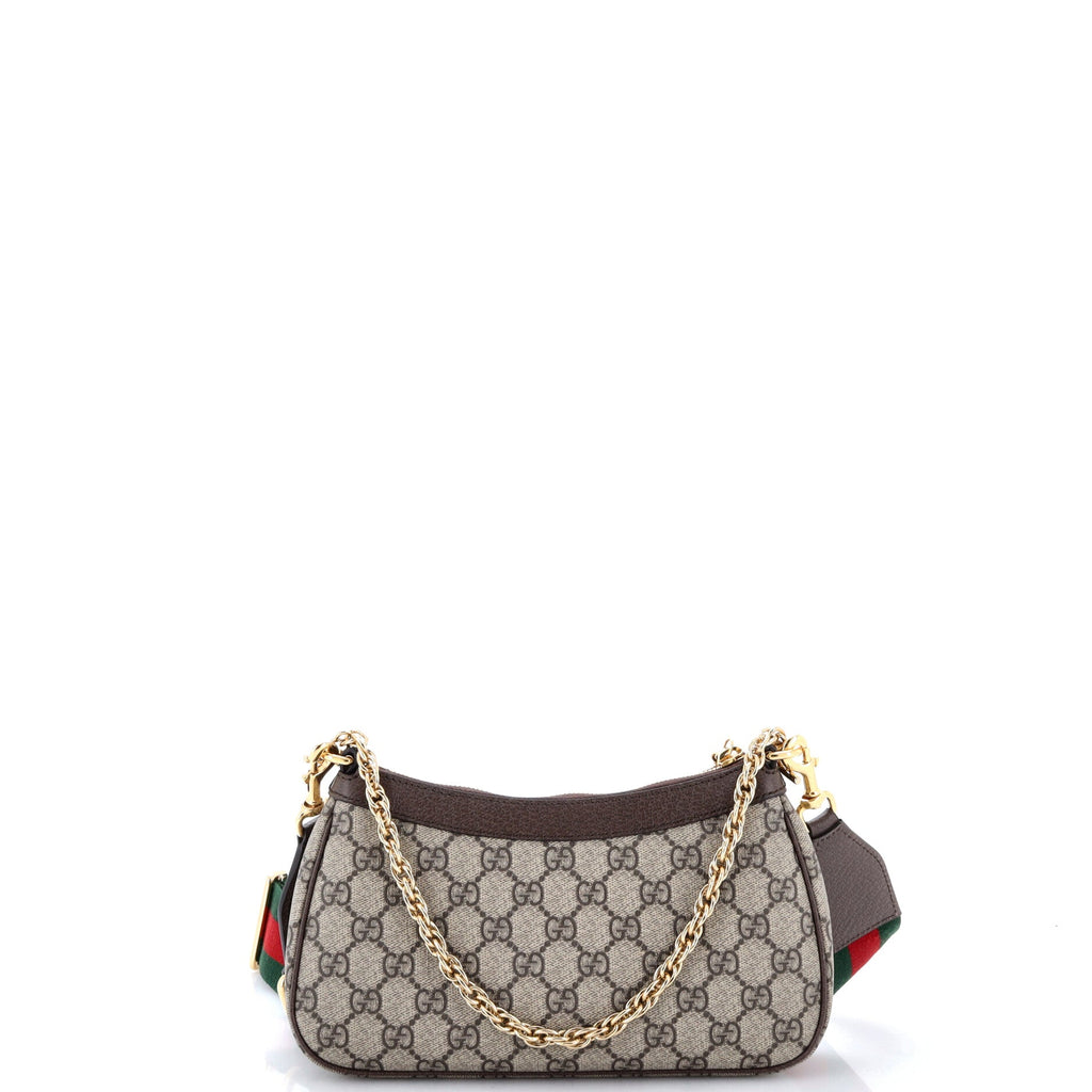Ophidia Charm Shoulder Bag GG Coated Canvas Small