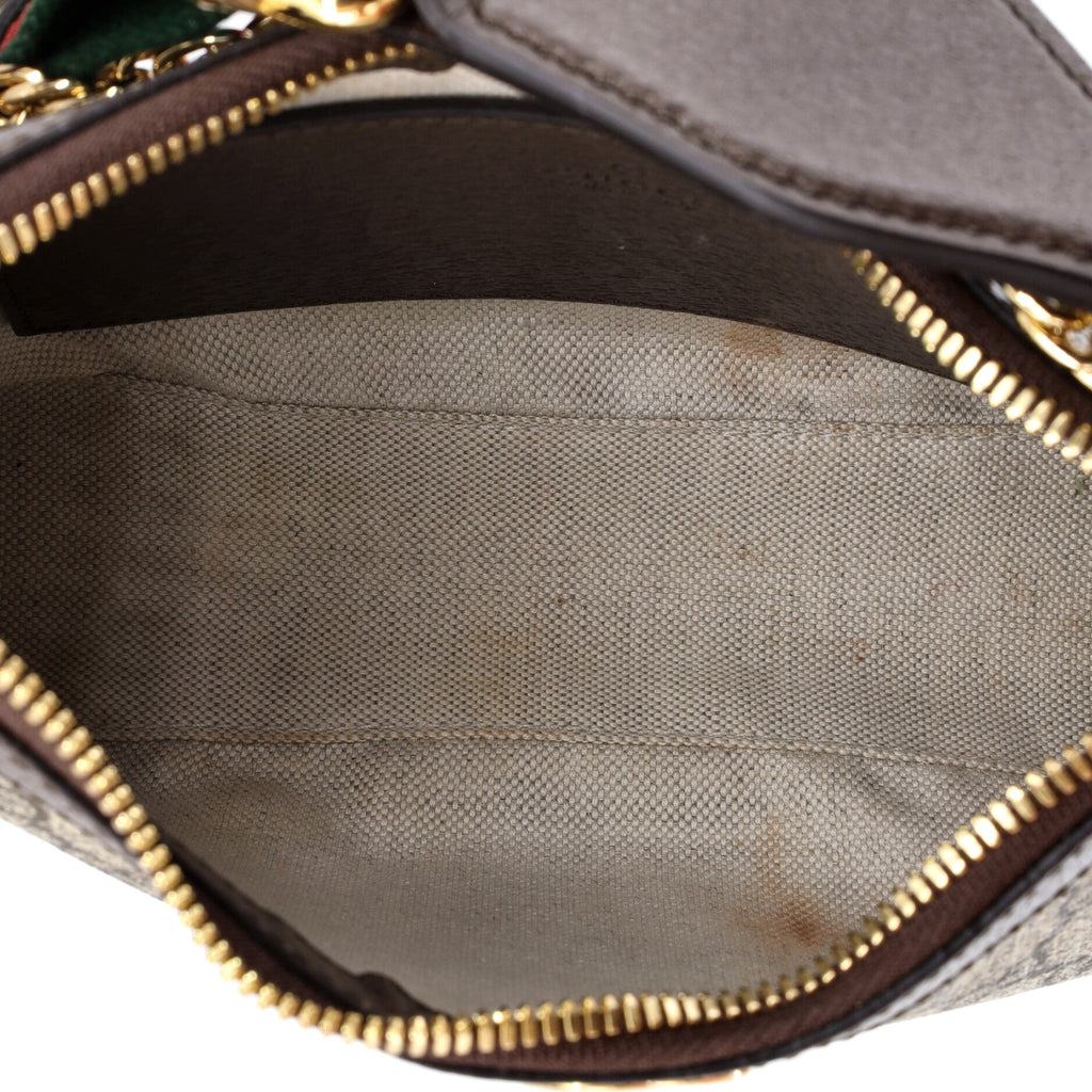Ophidia Charm Shoulder Bag GG Coated Canvas Small