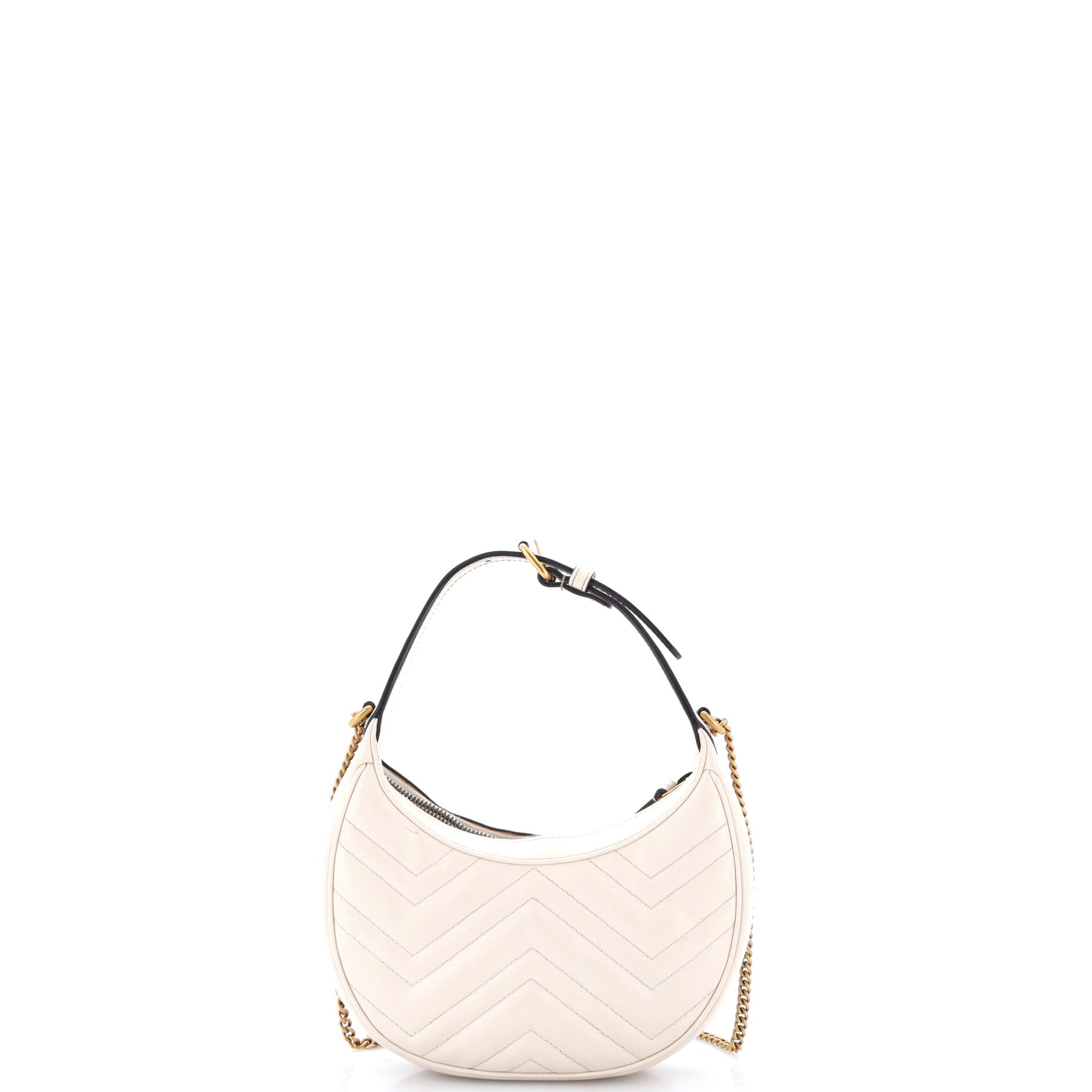 GG Marmont Half Moon Hobo Matelasse Leather Mini