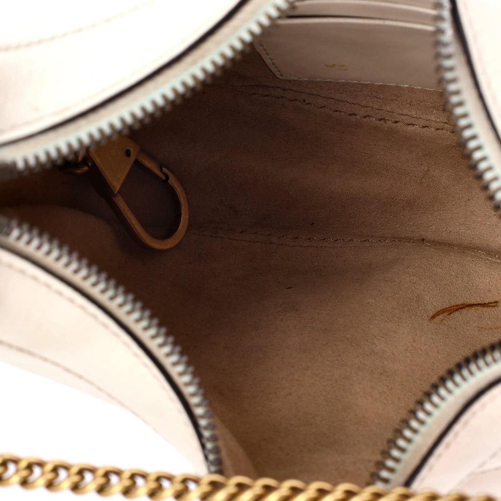 GG Marmont Half Moon Hobo Matelasse Leather Mini