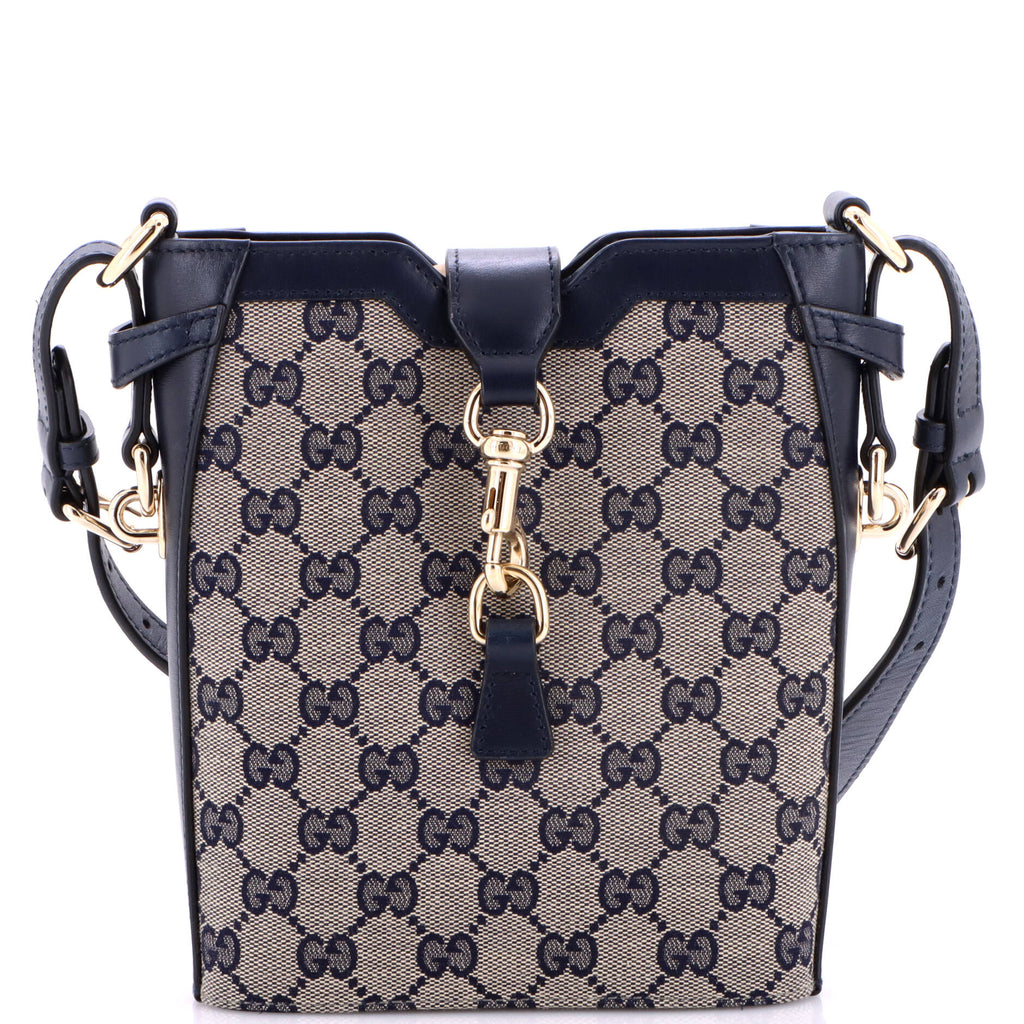 Bucket Bag GG Canvas with Leather Mini