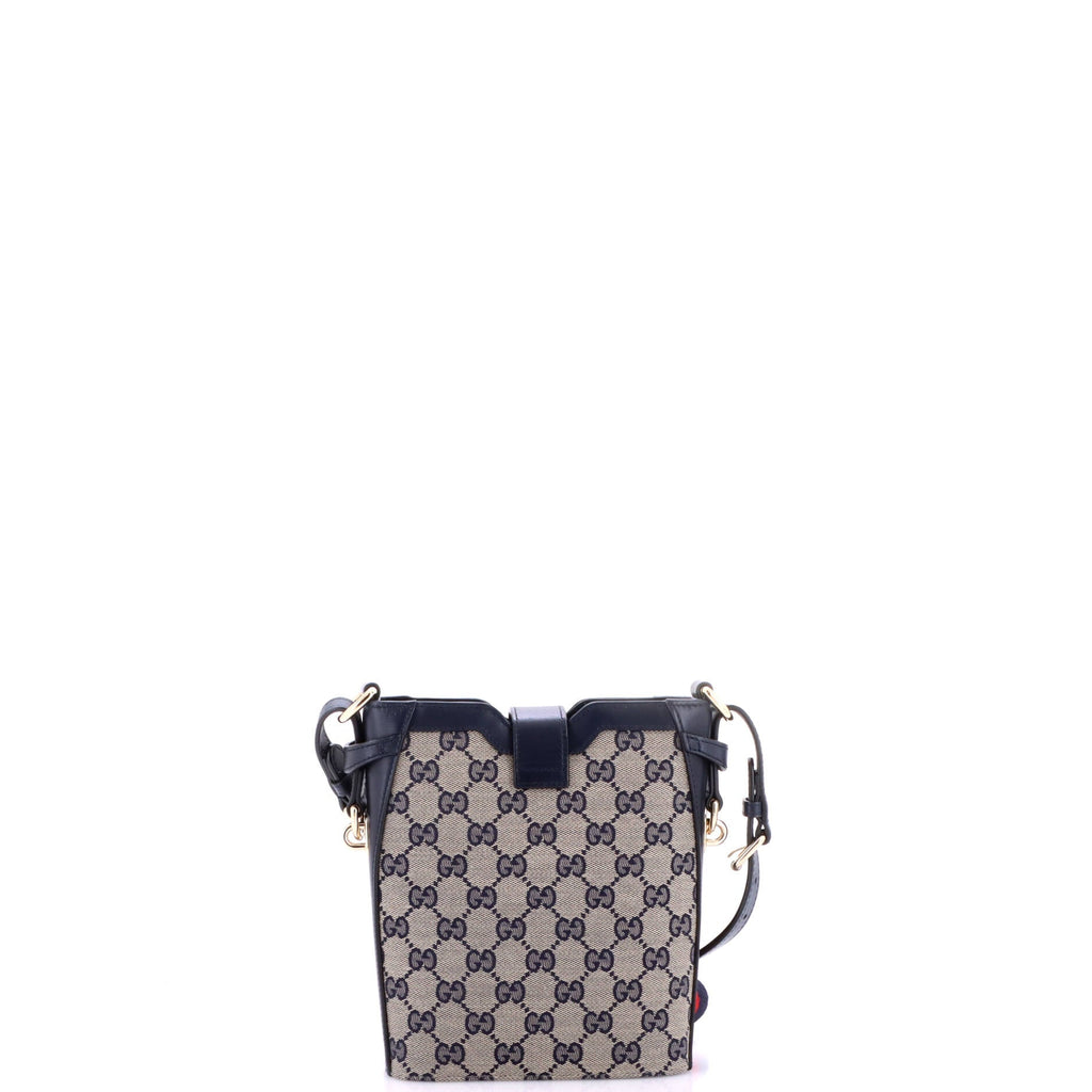 Bucket Bag GG Canvas with Leather Mini