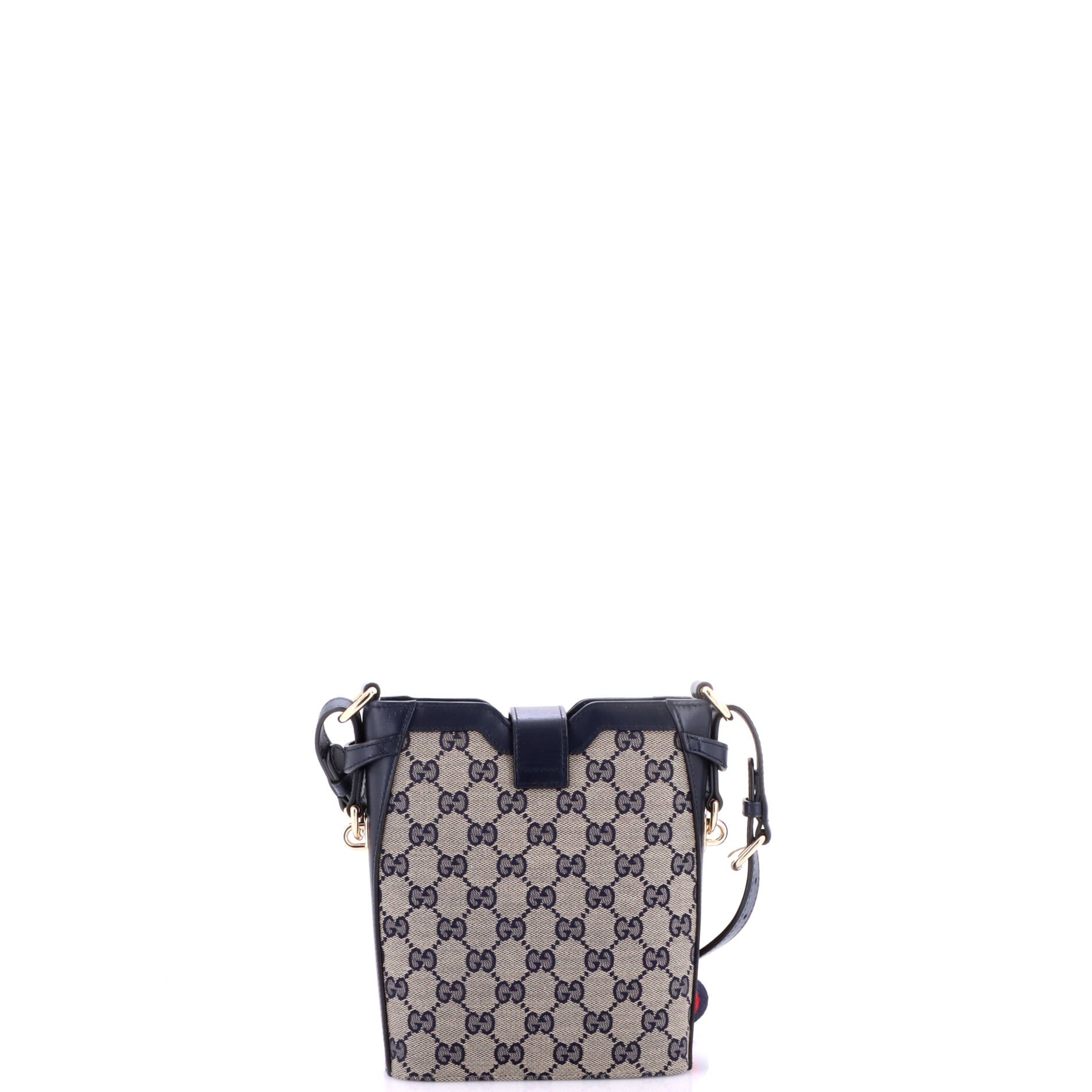 Bucket Bag GG Canvas with Leather Mini