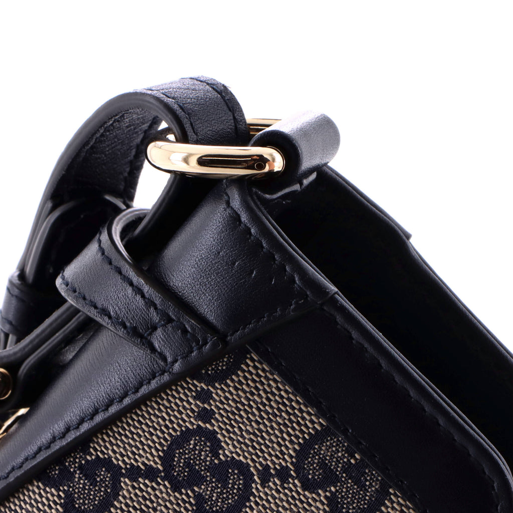 Bucket Bag GG Canvas with Leather Mini