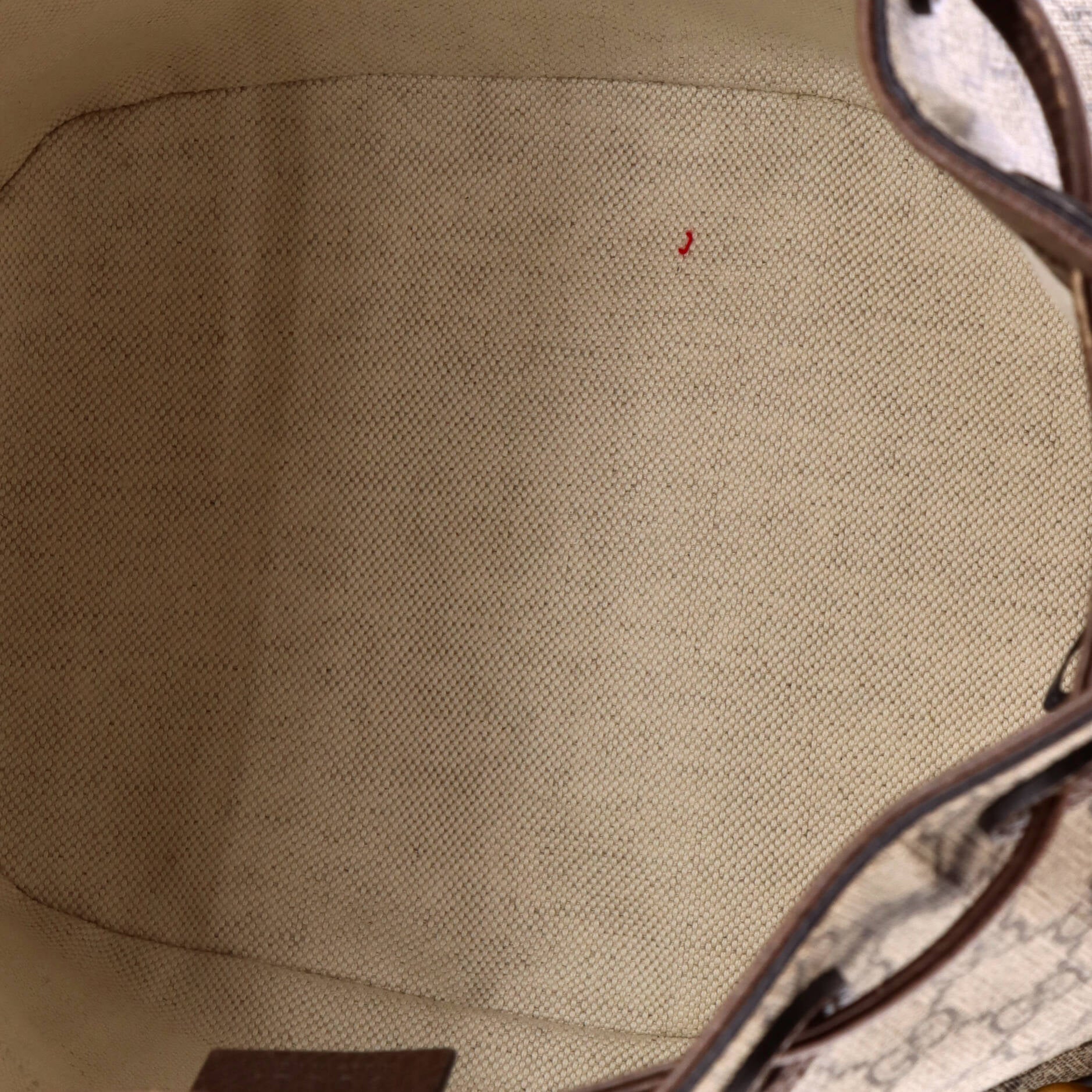 Neo Vintage Drawstring Bucket Backpack GG Coated Canvas Mini