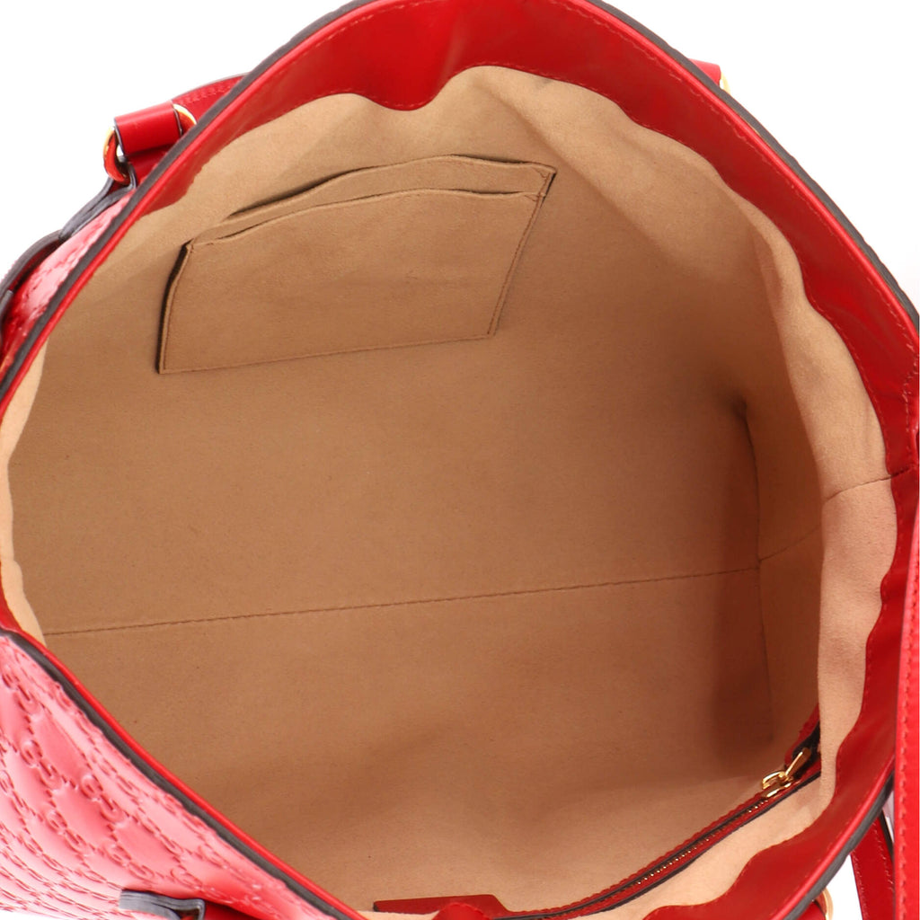 Signature Fold Over Tote Guccissima Leather Medium