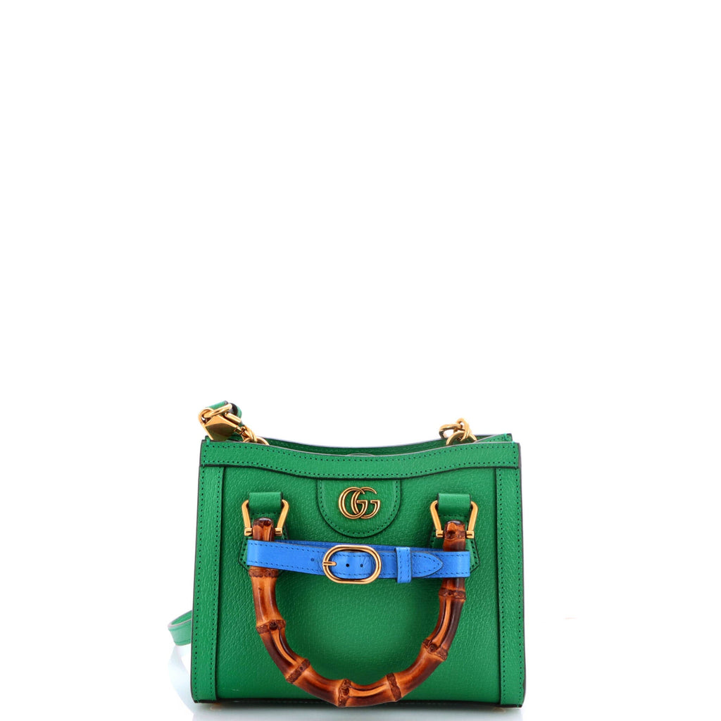Diana NM Bamboo Handle Tote Leather Mini