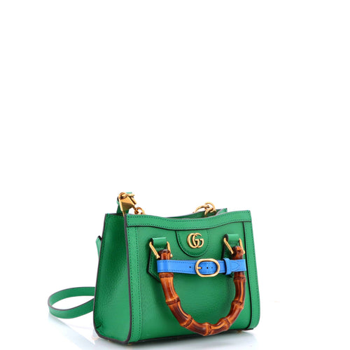 Diana NM Bamboo Handle Tote Leather Mini