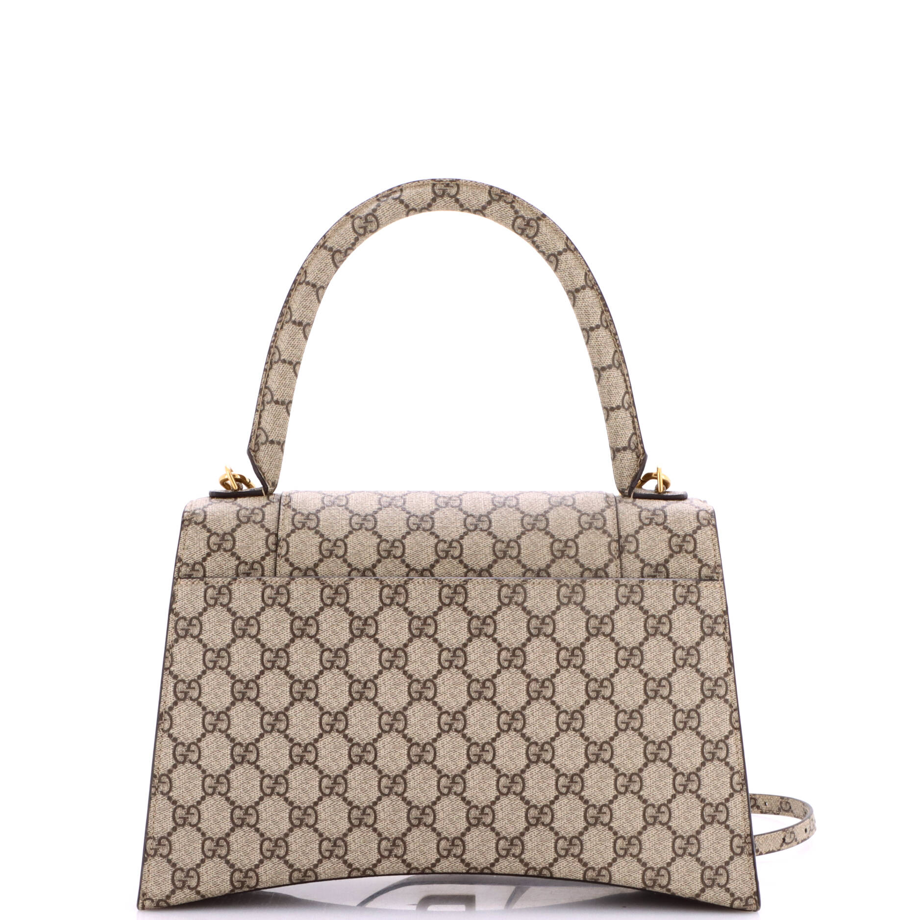 x Balenciaga The Hacker Project Hourglass Top Handle Bag GG Coated Canvas Medium