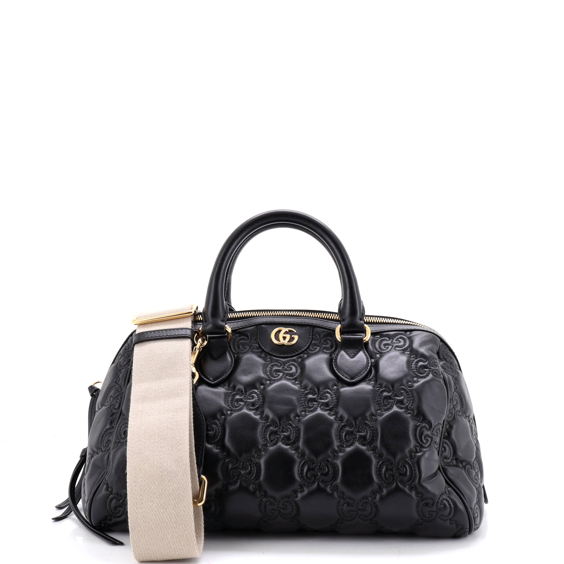 Ophidia Convertible Boston Top Handle Bag GG Matelasse Leather Medium