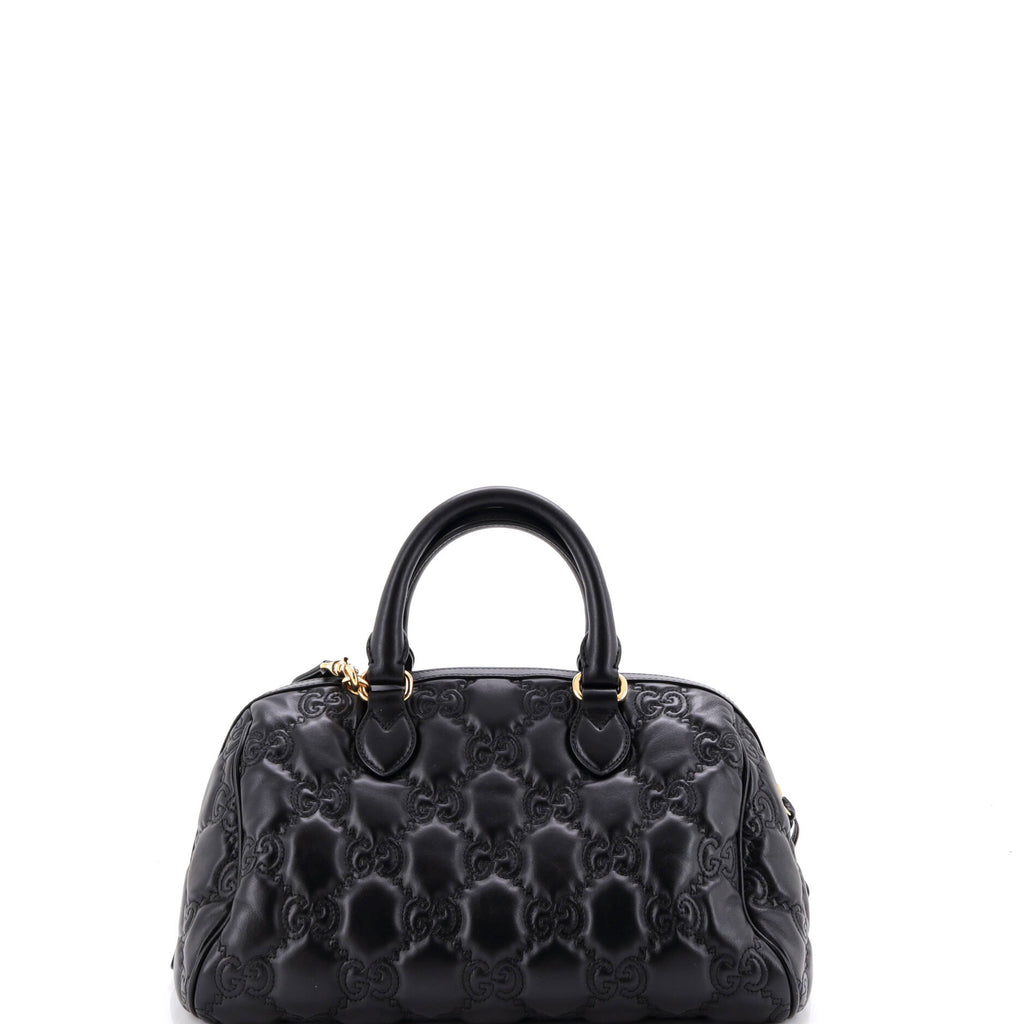 Ophidia Convertible Boston Top Handle Bag GG Matelasse Leather Medium