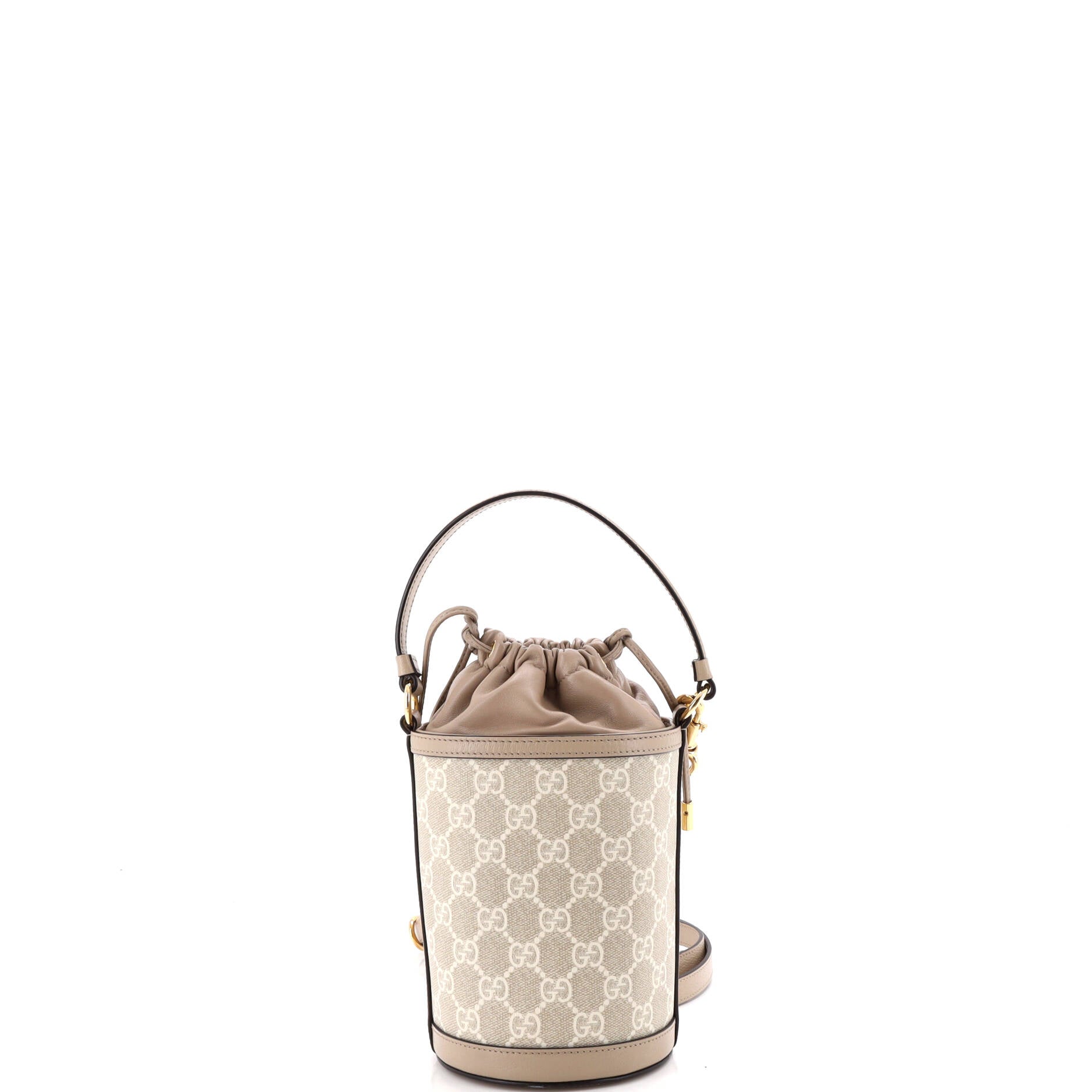 Ophidia Top Handle Bucket Bag GG Coated Canvas with Leather Mini