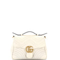 GG Marmont Top Handle Flap Bag Matelasse Leather Small