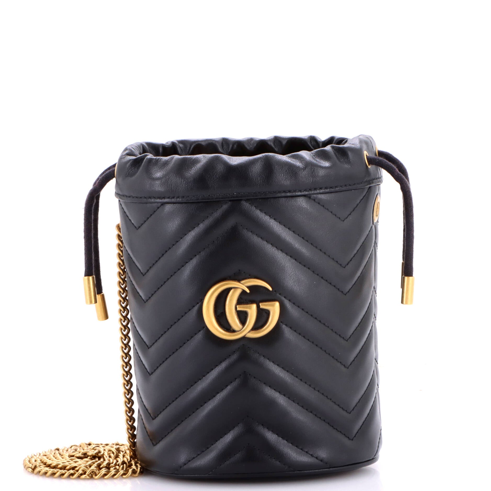 GG Marmont Bucket Bag Matelasse Leather Mini
