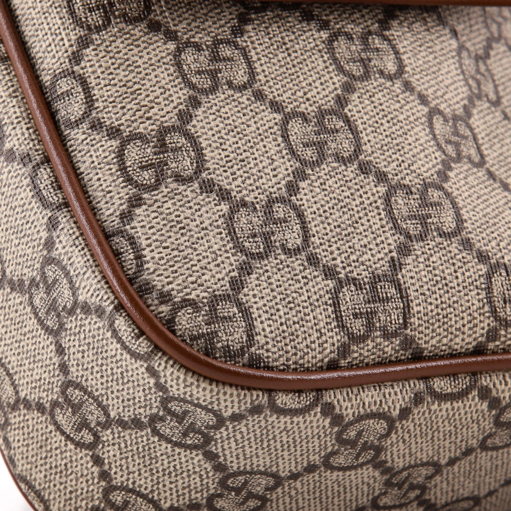 Interlocking G Patch Bucket Bag GG Coated Canvas Mini