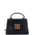 Padlock Top Handle Bag Guccissima Leather Small