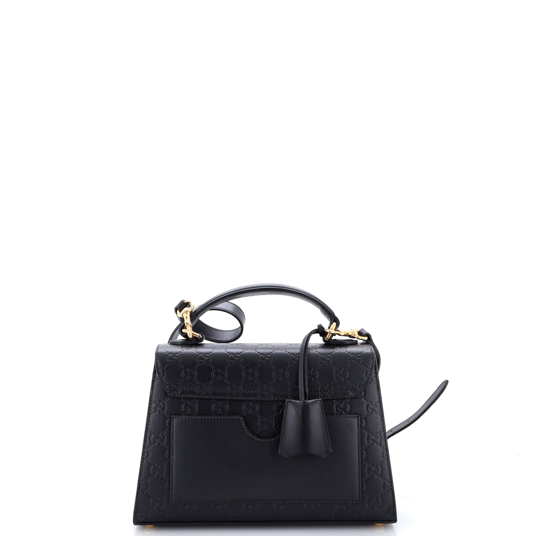 Padlock Top Handle Bag Guccissima Leather Small