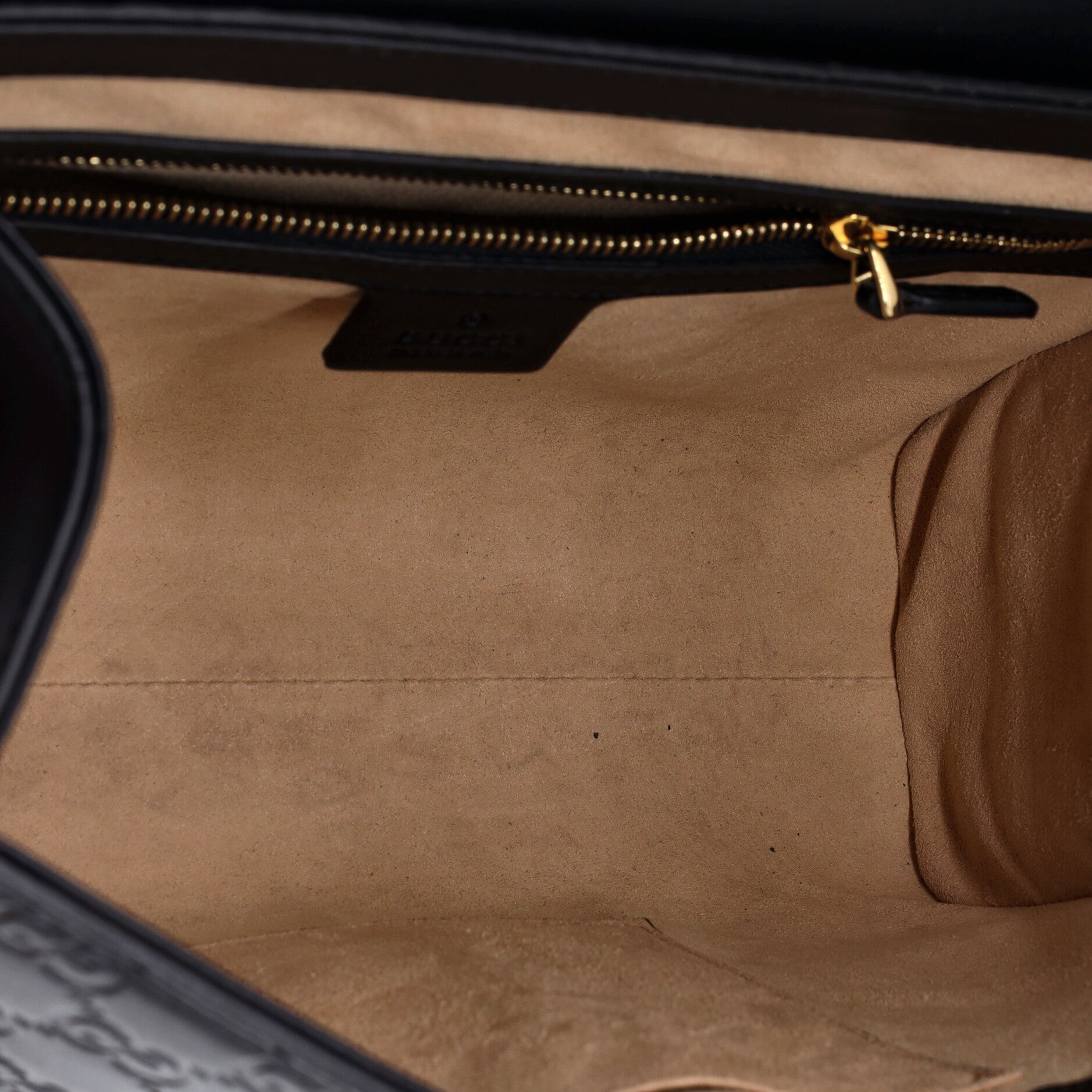 Padlock Top Handle Bag Guccissima Leather Small