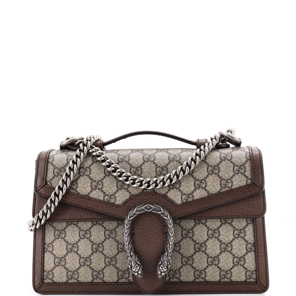 Dionysus Top Handle Chain Bag GG Coated Canvas Small