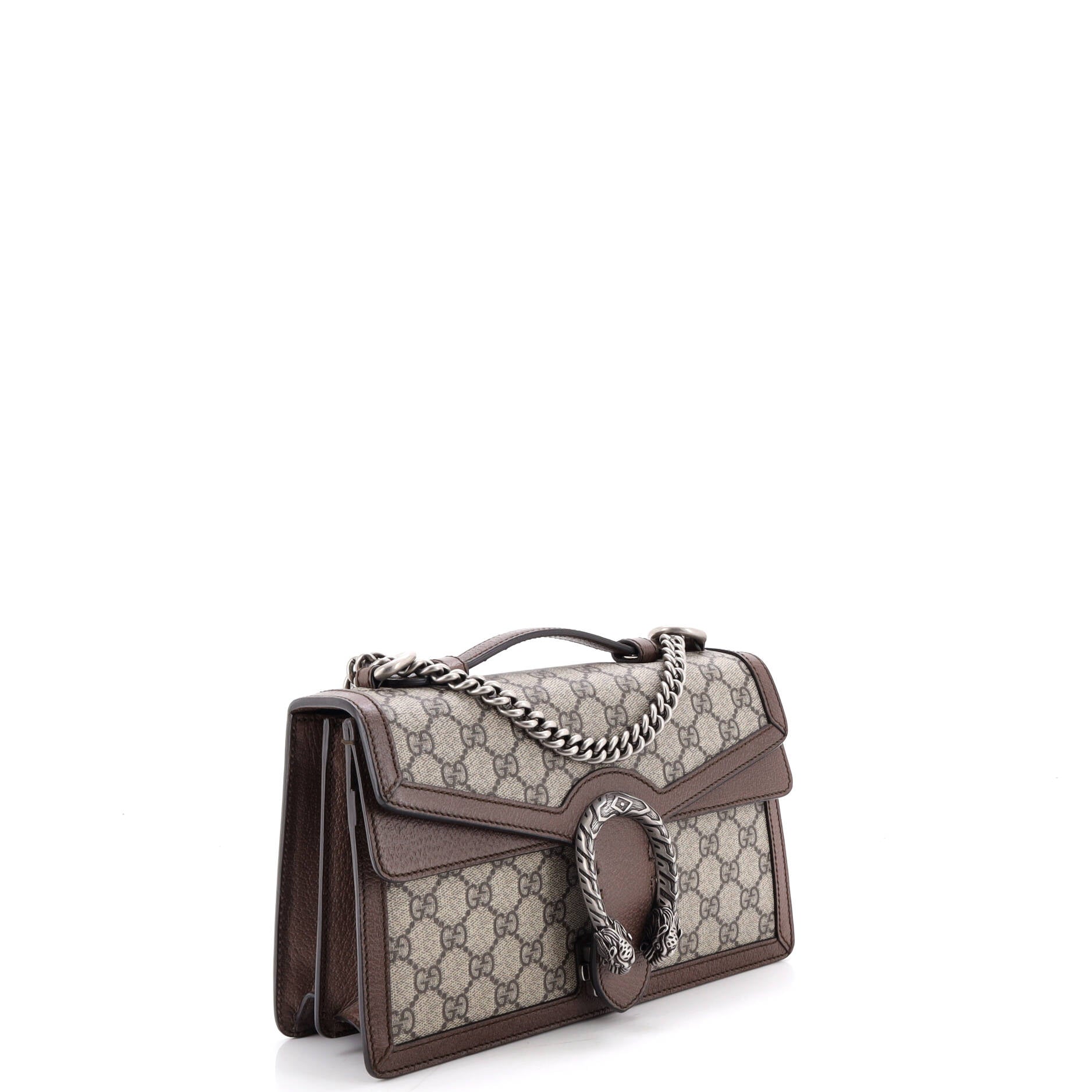 Dionysus Top Handle Chain Bag GG Coated Canvas Small